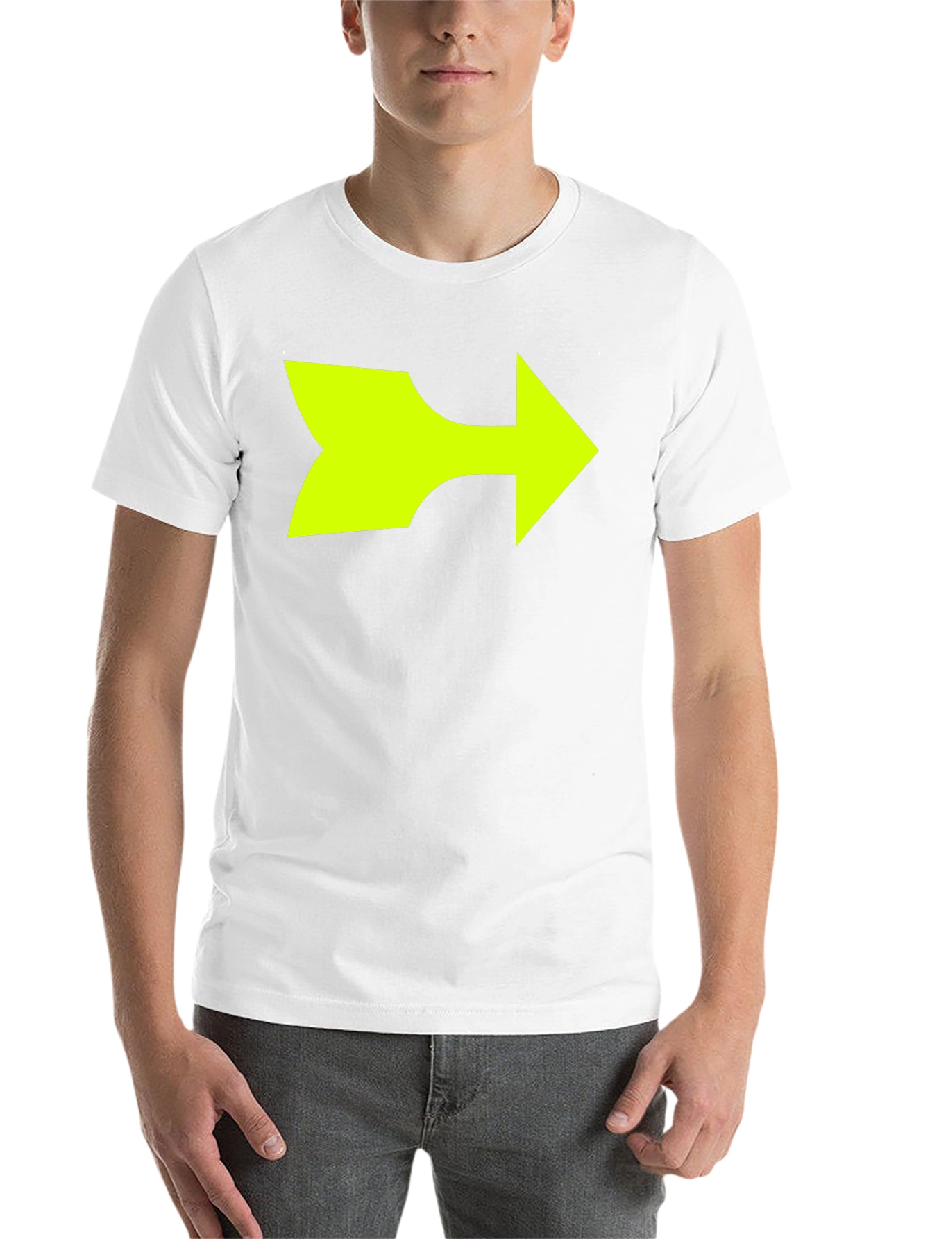 Black Right Arrow Graphic T-Shirt - Bold Statement Tee view 14