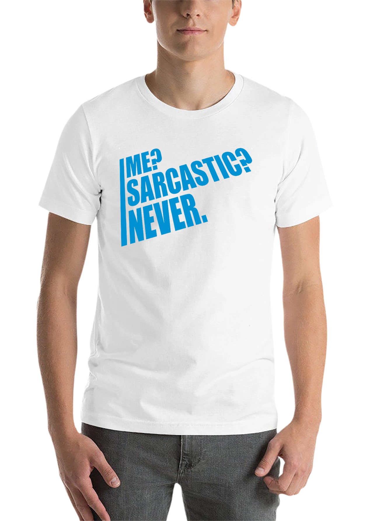 Black Sarcastic Humor T-Shirt - Men's Funny Graphic Tee view 14