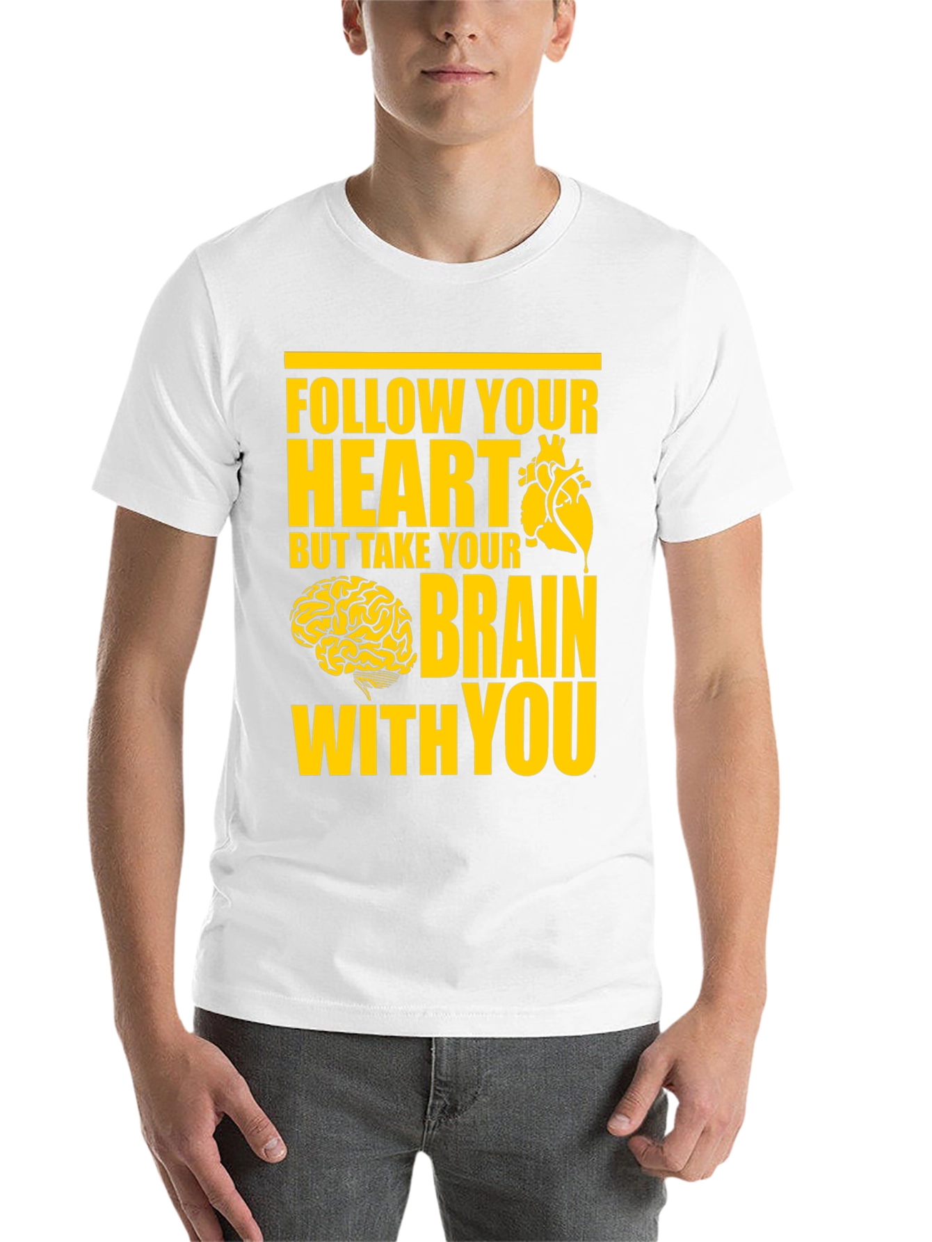 Black Follow Your Heart T-Shirt view 14