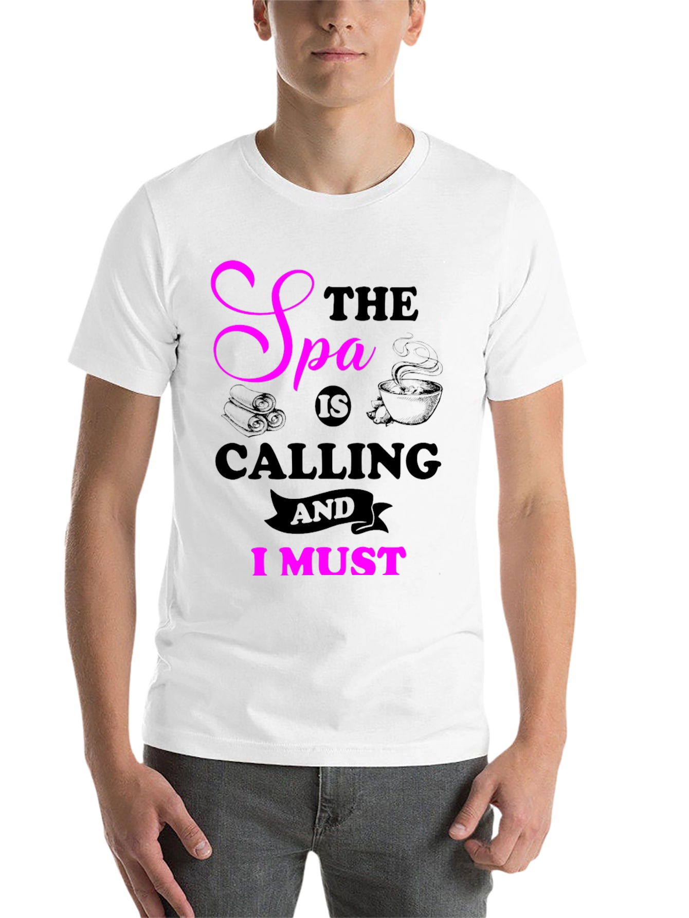 Black Spa Calling T-Shirt view 14