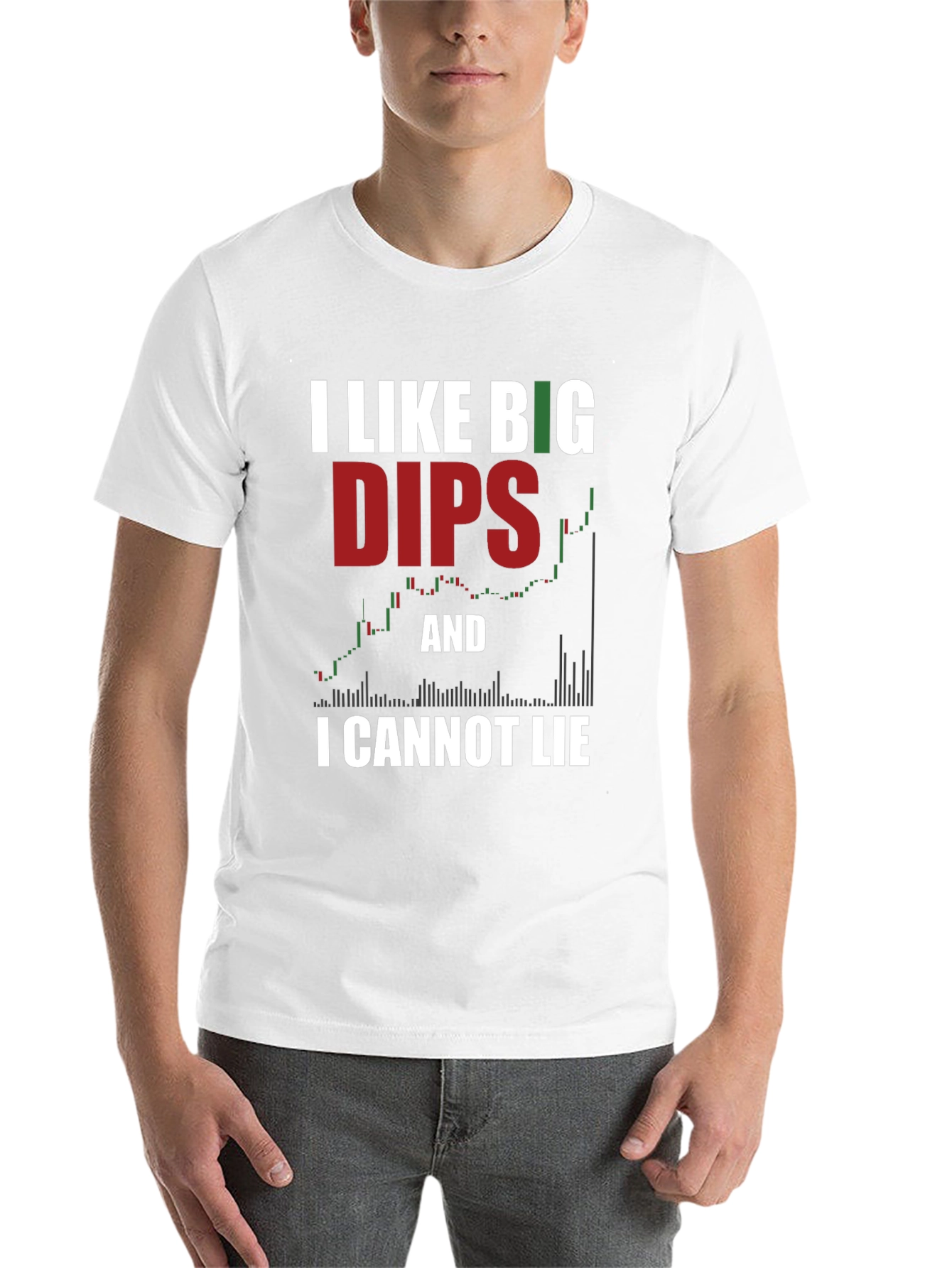 Black I Like Big Dips Funny Stock Market T-Shirt view 14