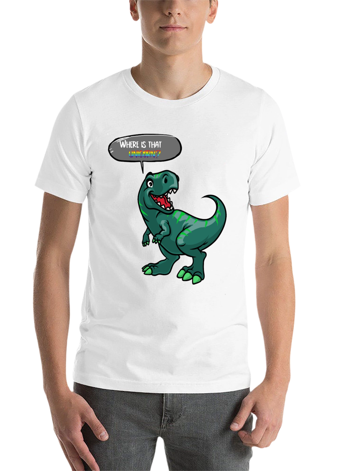 Black Dinosaur T-Shirt - Where is That Unicorn? view 14