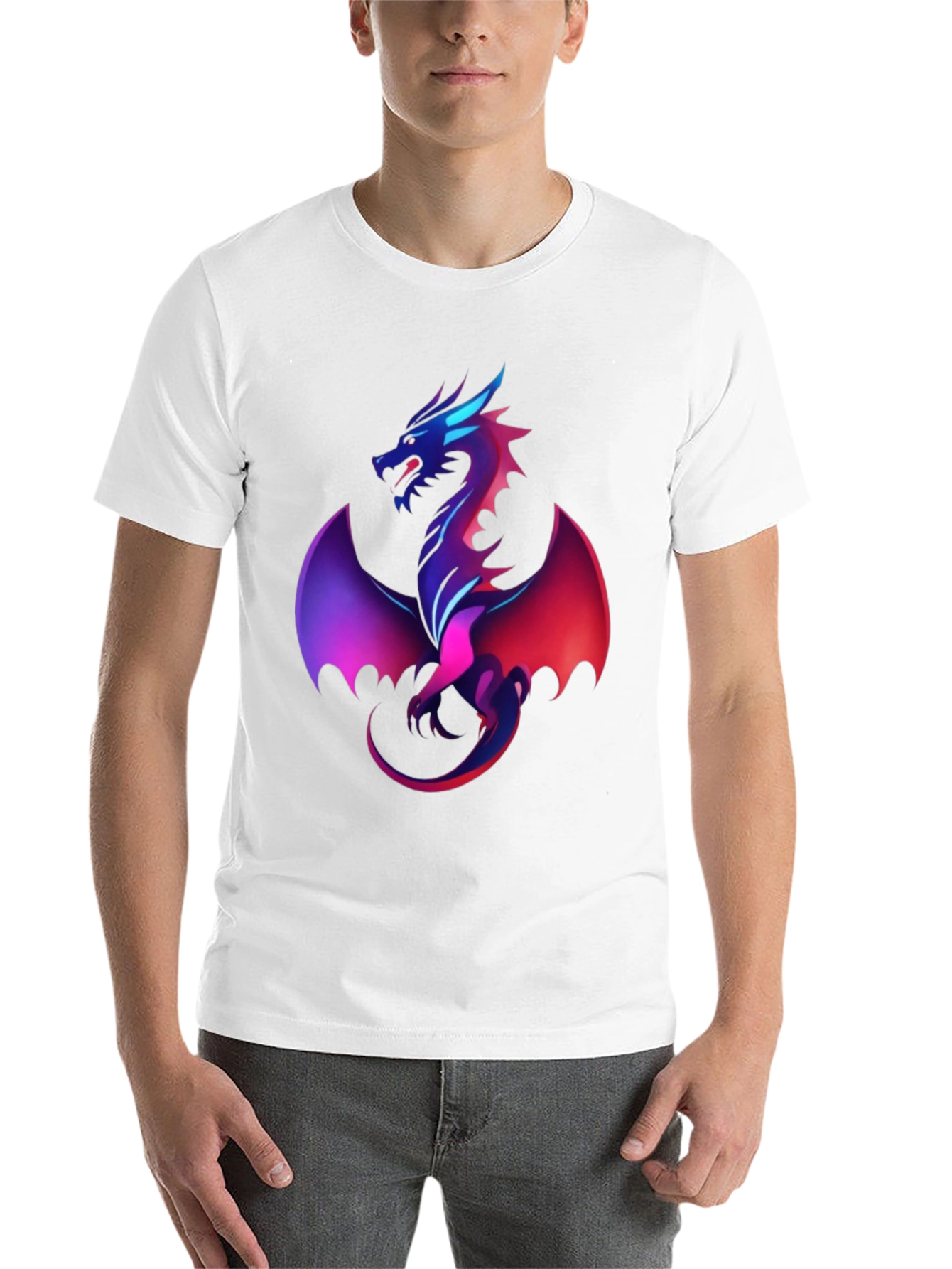 Black Dragon Graphic Tee - Men's Black T-Shirt view 14