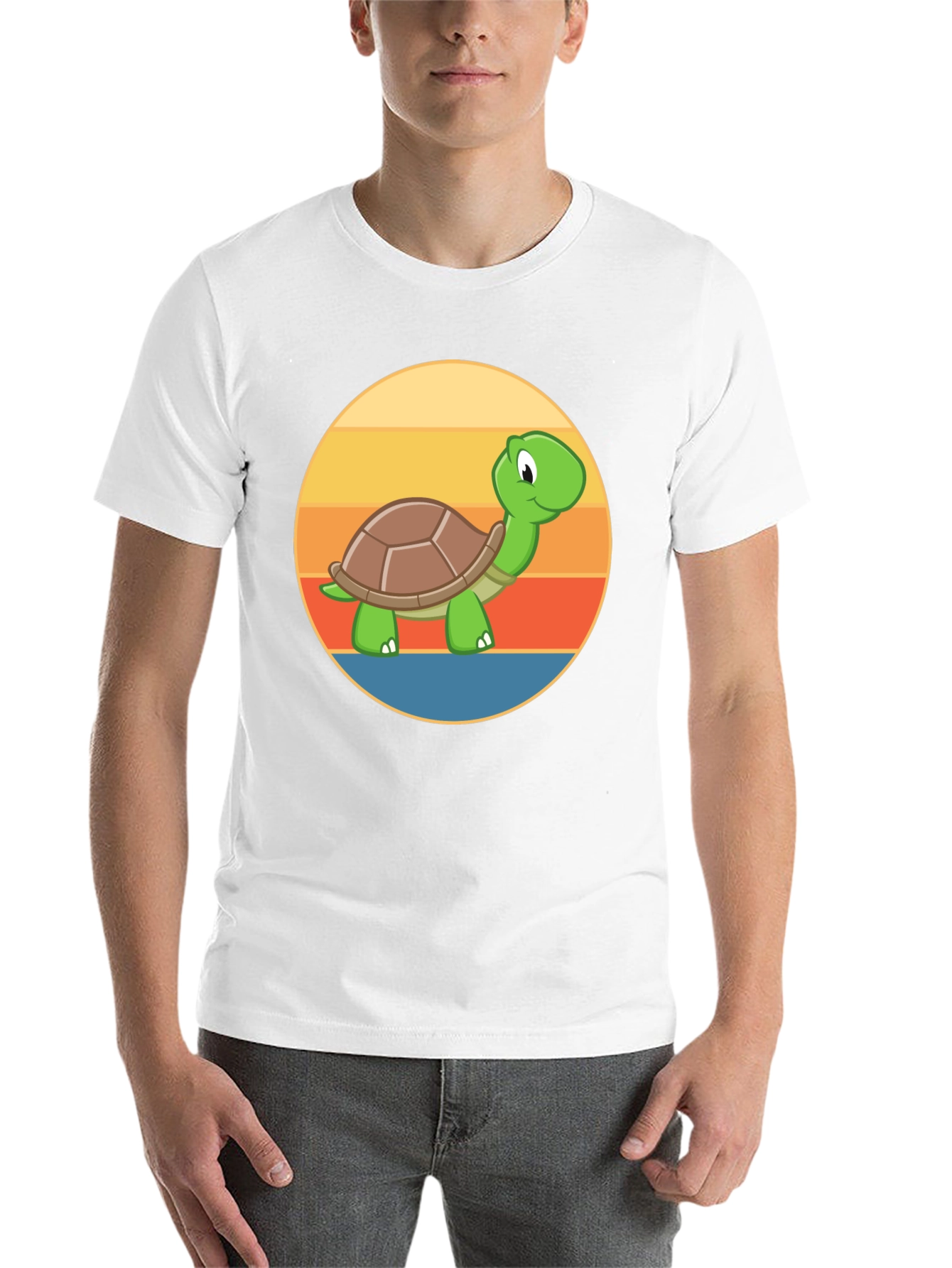 Black Turtle T-Shirt - Cute Cartoon Animal Tee view 14