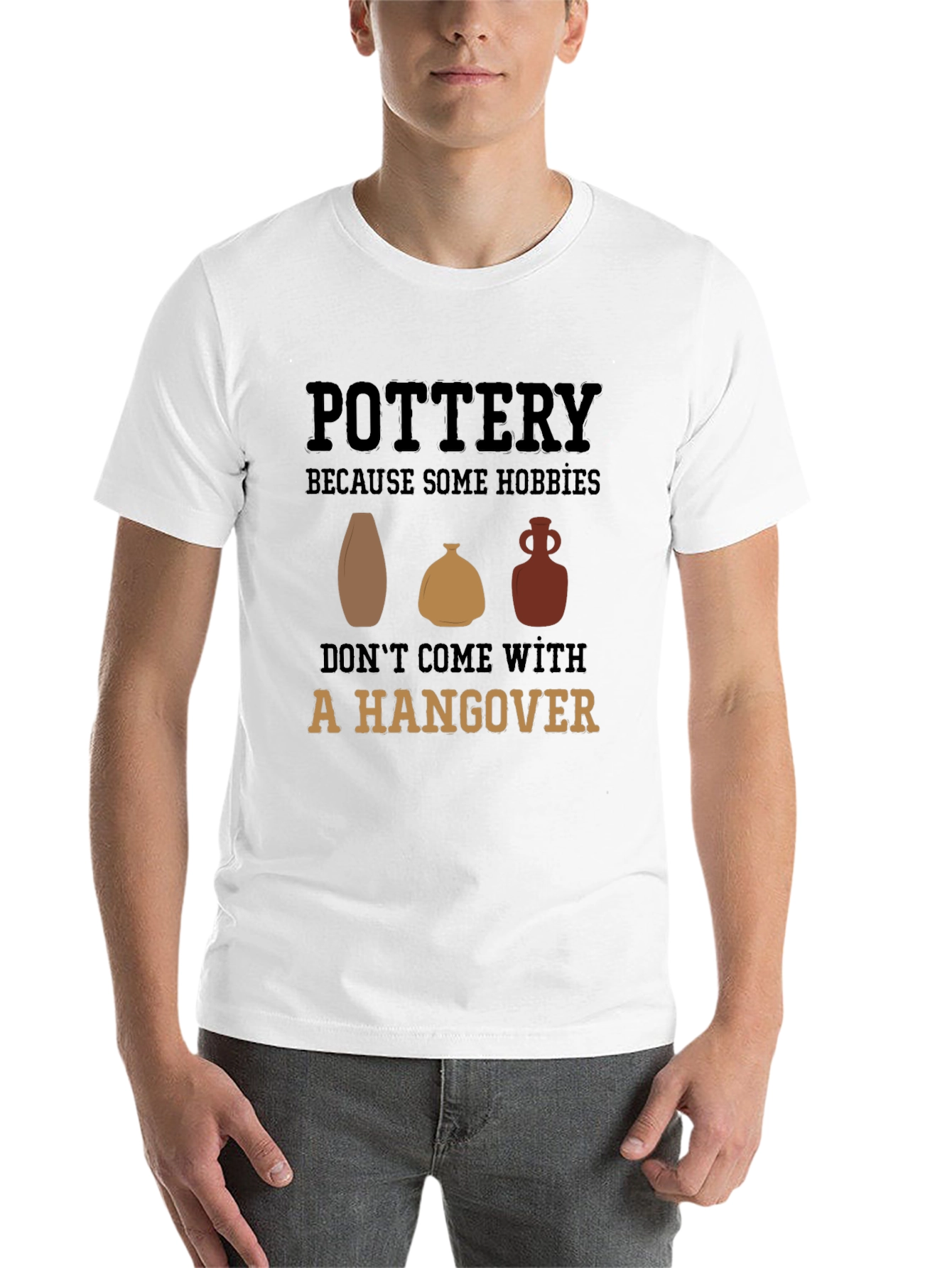 Black Pottery Hobby Graphic Tee - No Hangover Fun! view 14