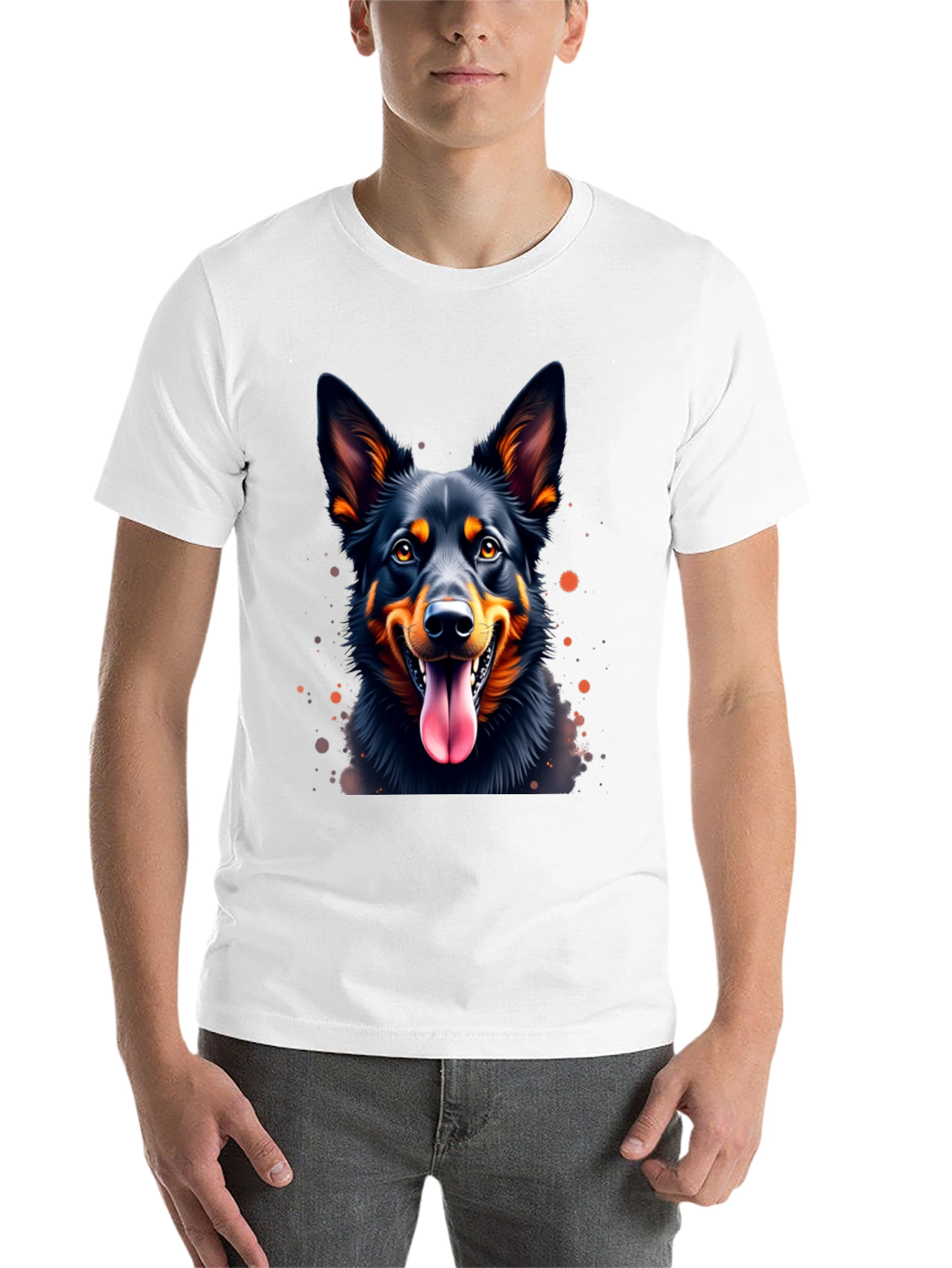 Black Dog Lover's Black T-Shirt view 14