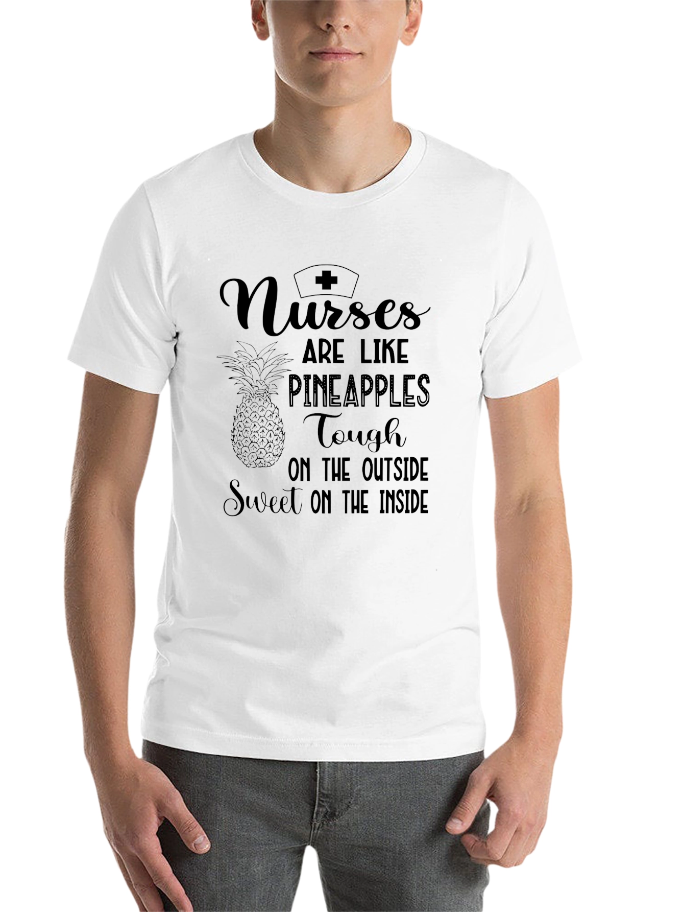 Black Nurses are Like Pineapples Graphic T-Shirt view 14