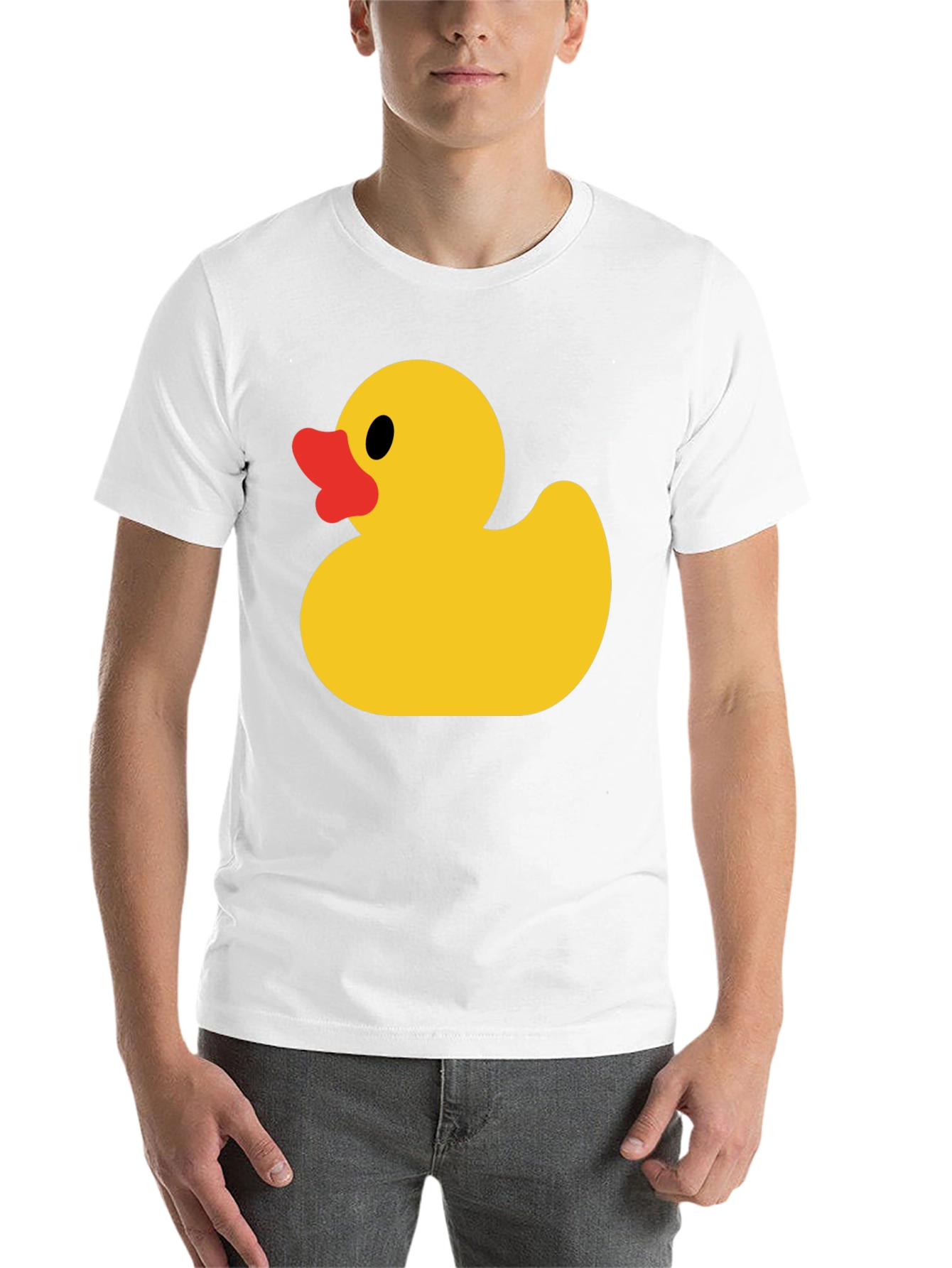 Black Rubber Duck Graphic T-Shirt - Black Cotton Tee view 14
