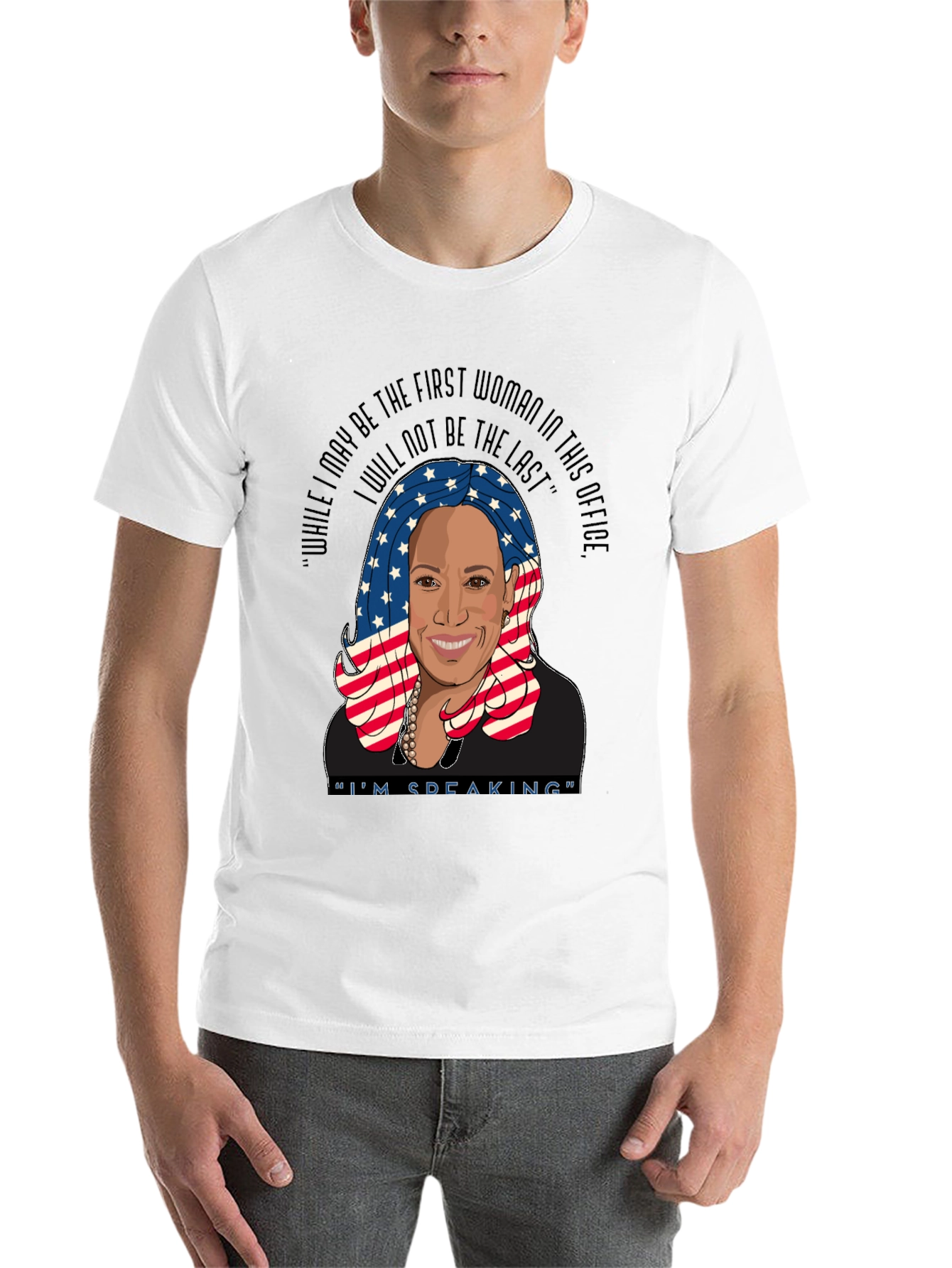 Black Kamala Harris "I'm Speaking" Graphic Tee view 14