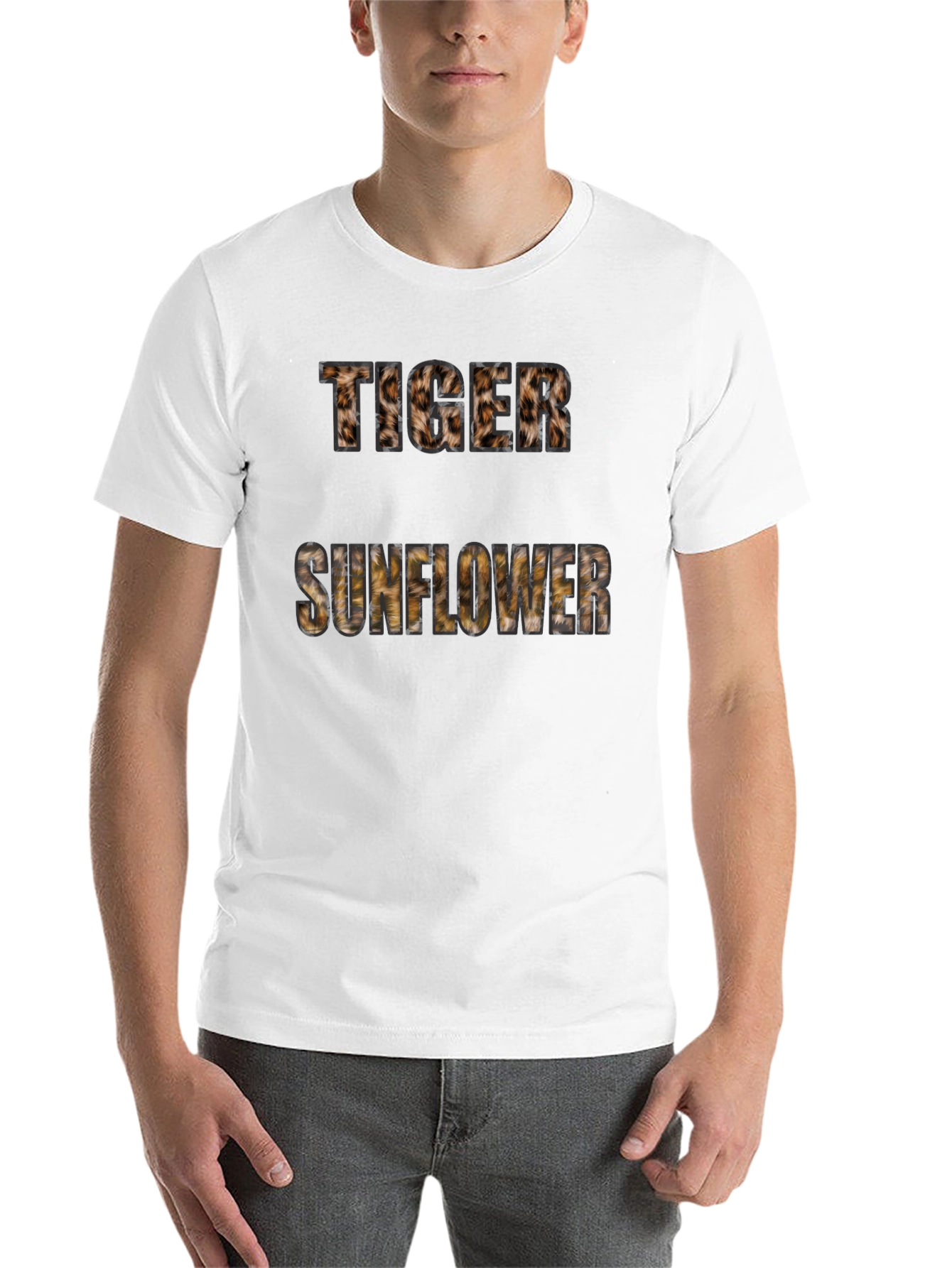 Black Tiger Sunflower Graphic Print Tee - Black view 14