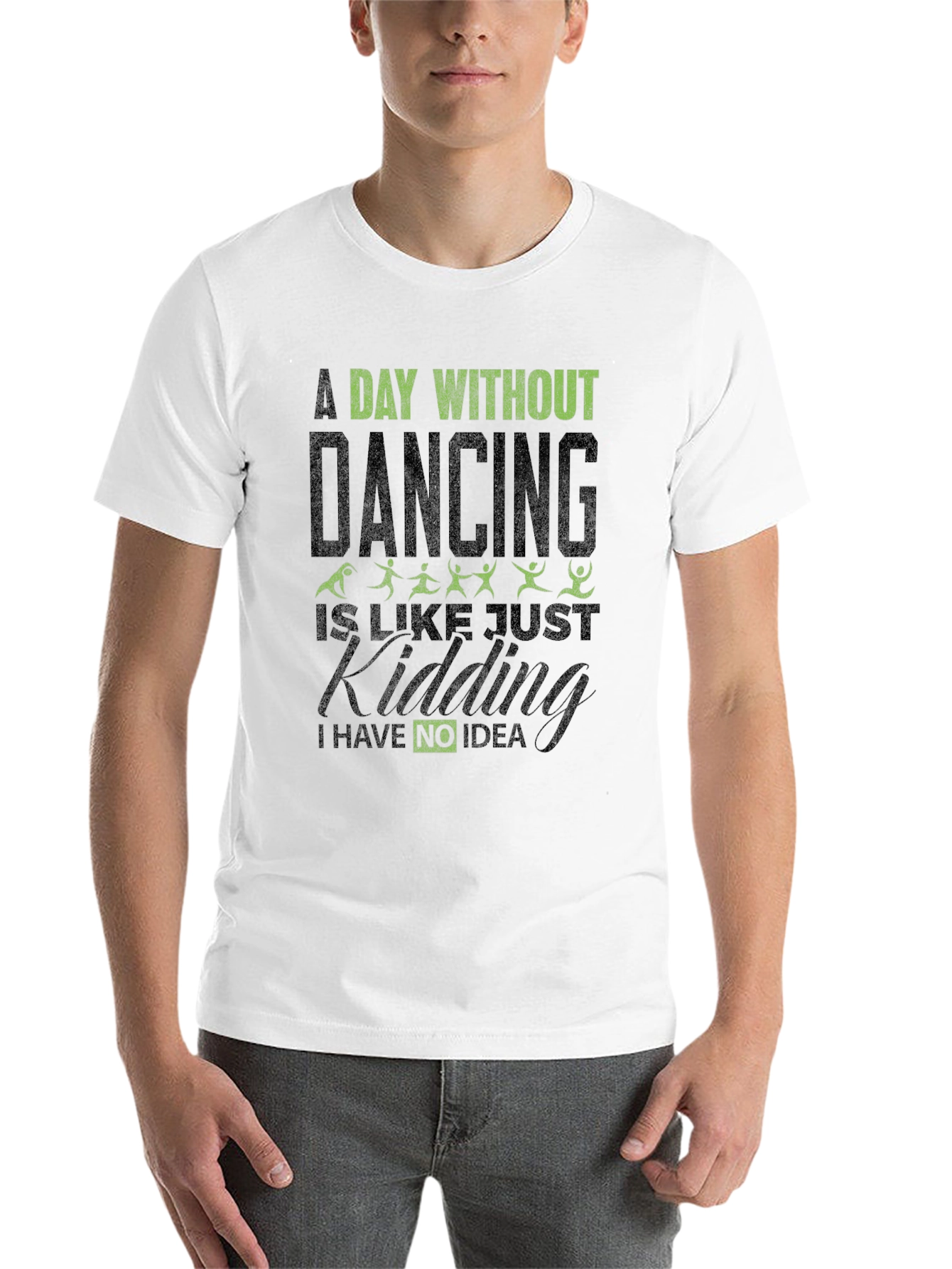 Black Funny Dancing Graphic T-Shirt view 14