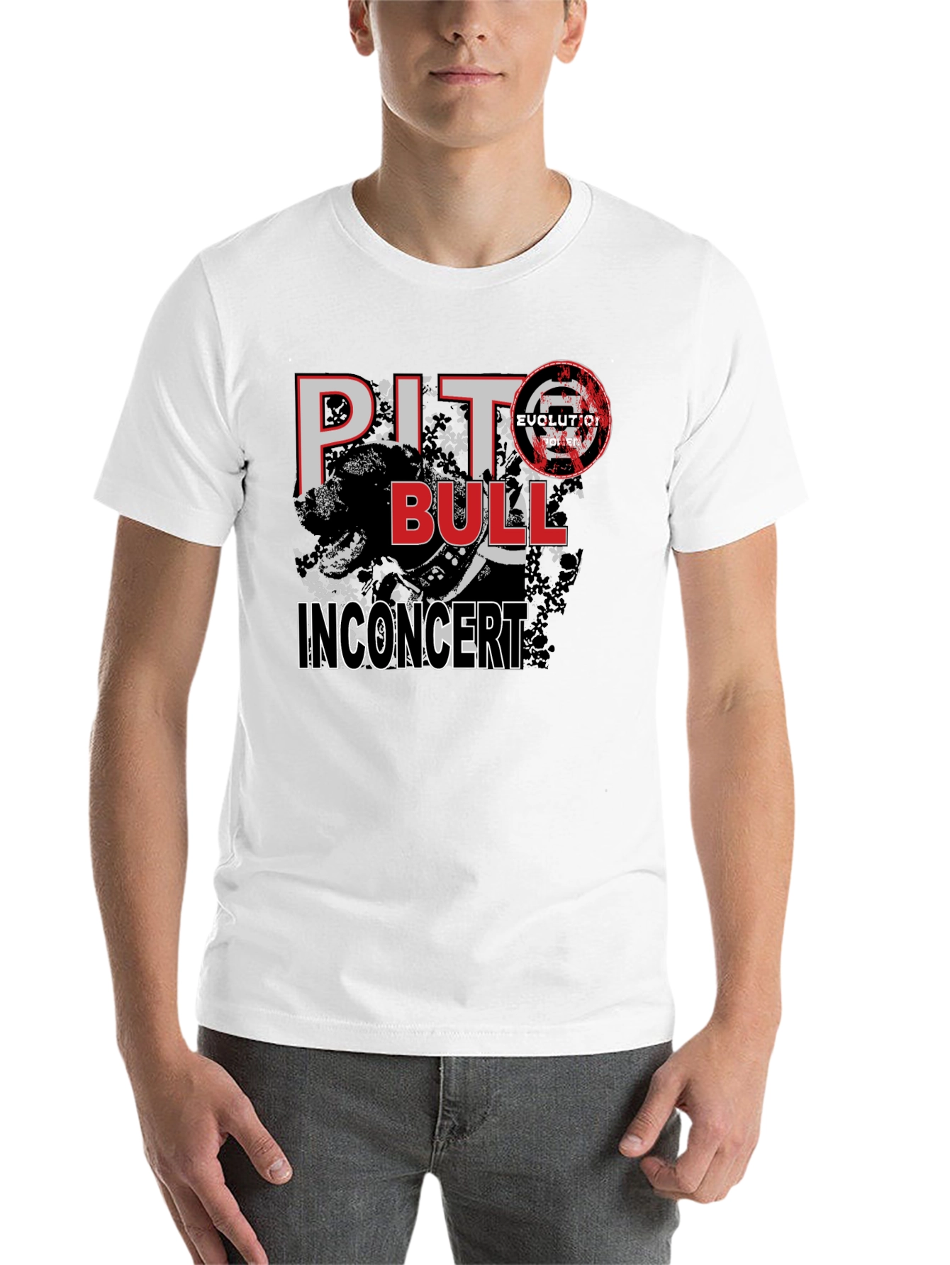 Black Pitbull In Concert Graphic Tee view 14