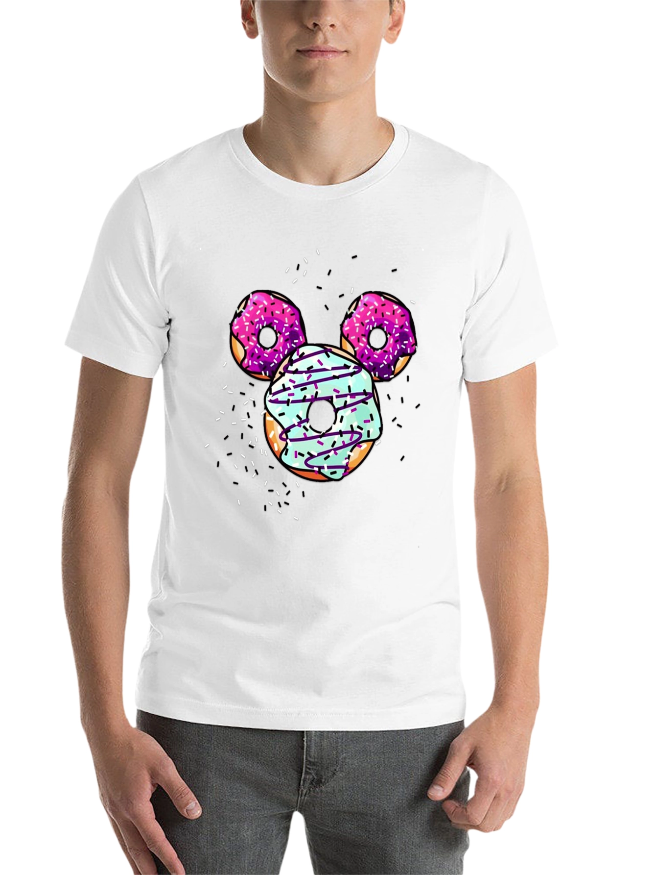 Black Donut Mickey Mouse T-Shirt view 14
