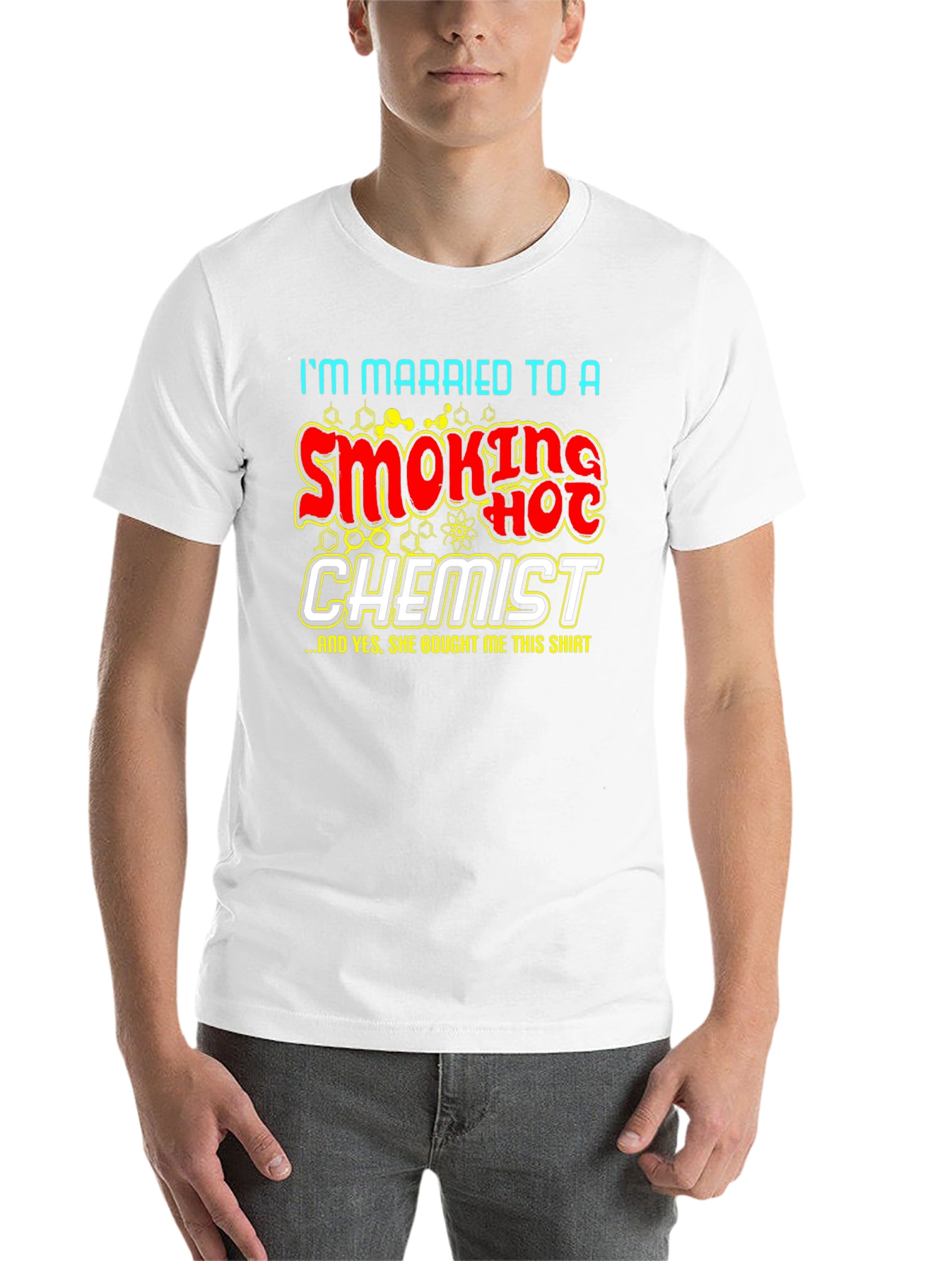 Black Funny Chemistry T-Shirt: Smoking Hot Chemist Gift view 14