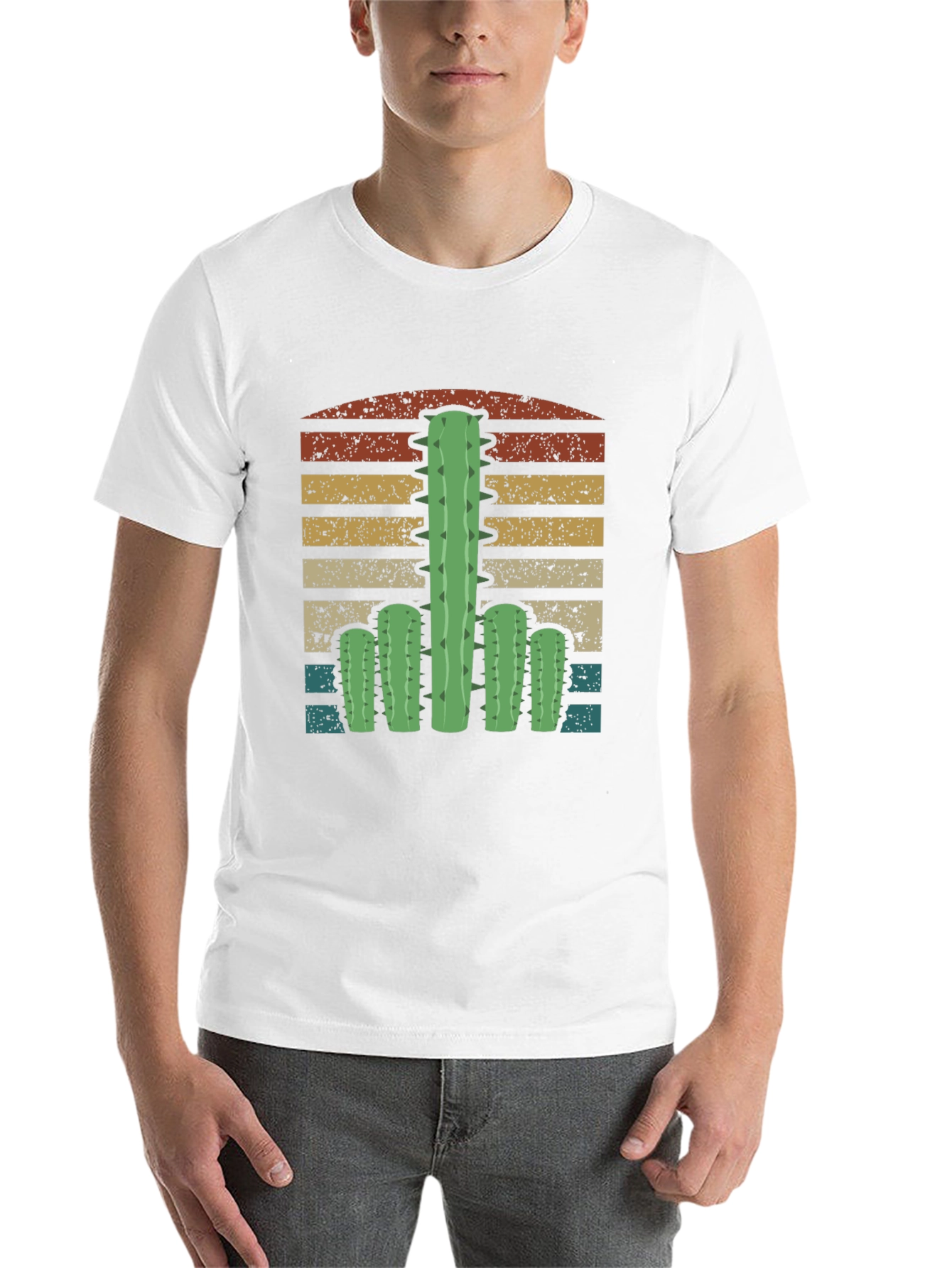 Black Cactus Sunset Graphic Tee - Unisex view 14
