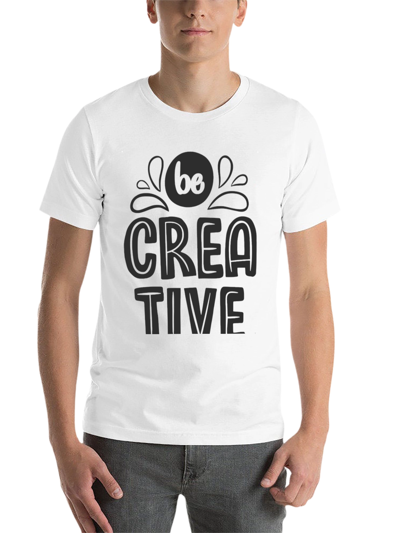 Black Be Creative Black Graphic Tee view 14