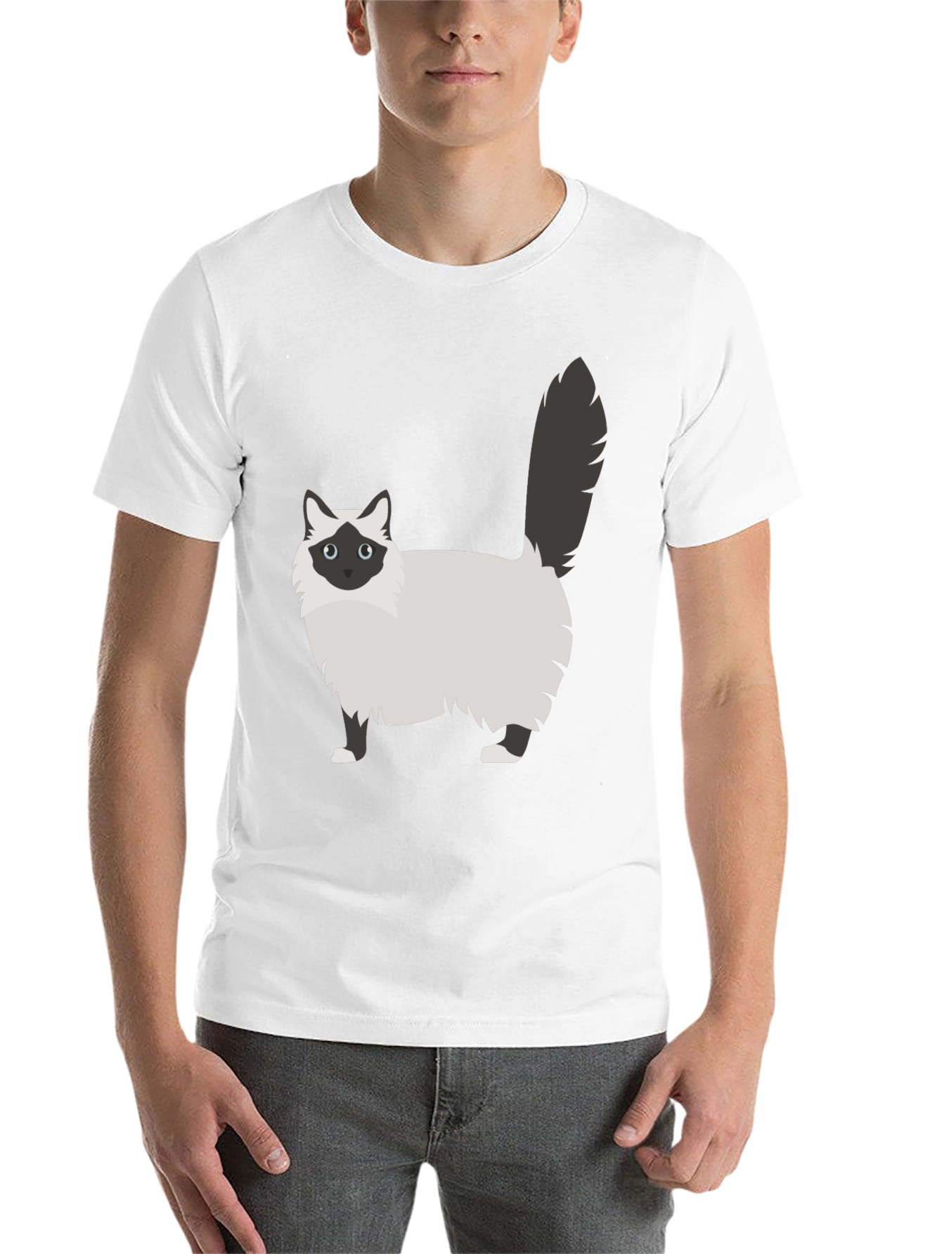 Black Cat Graphic Tee - Stylish Cotton Blend view 14