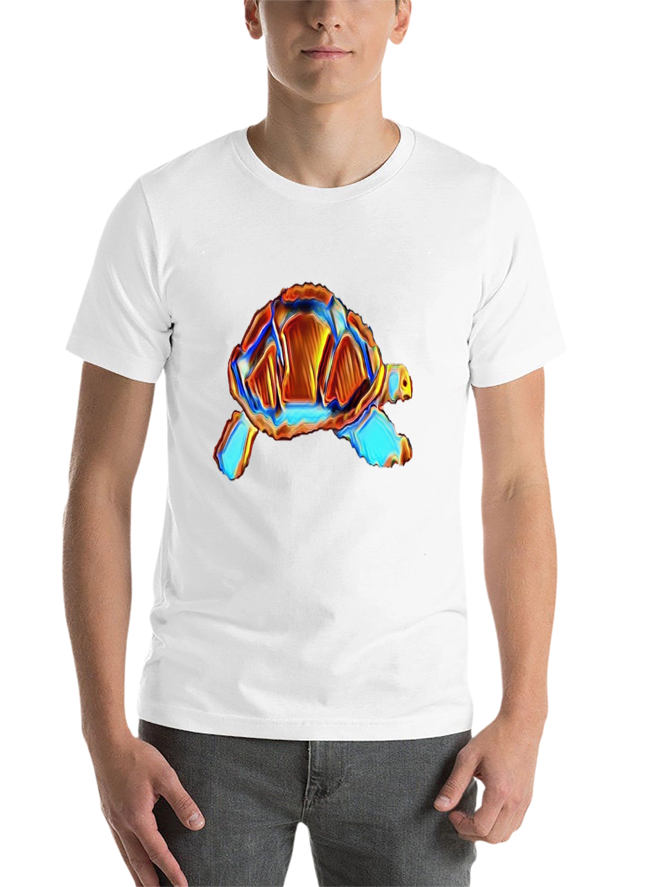 Black Turtle Graphic Black Tee - Unique Design! view 14