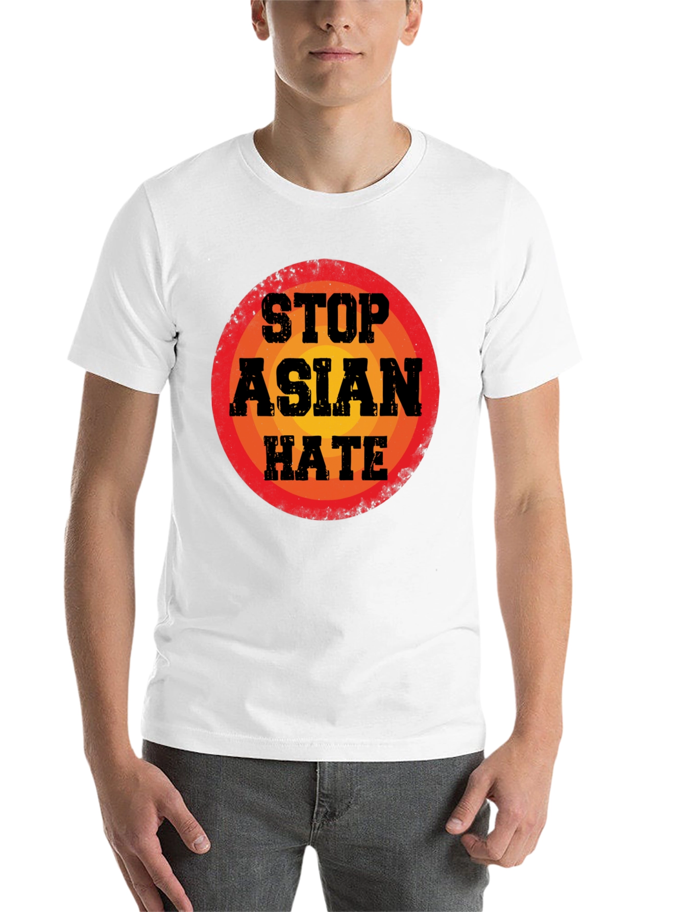 Black Stop Asian Hate T-Shirt view 14