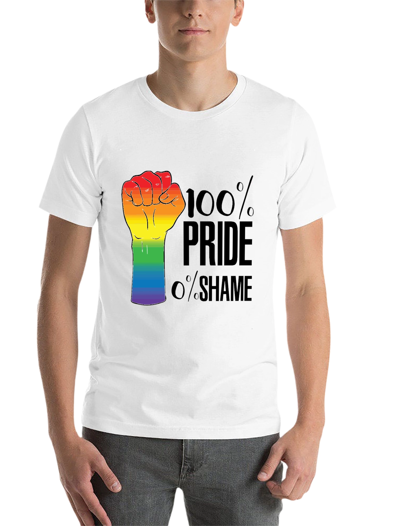 Black Pride Fist T-Shirt - LGBTQ+ Pride Month Apparel view 14