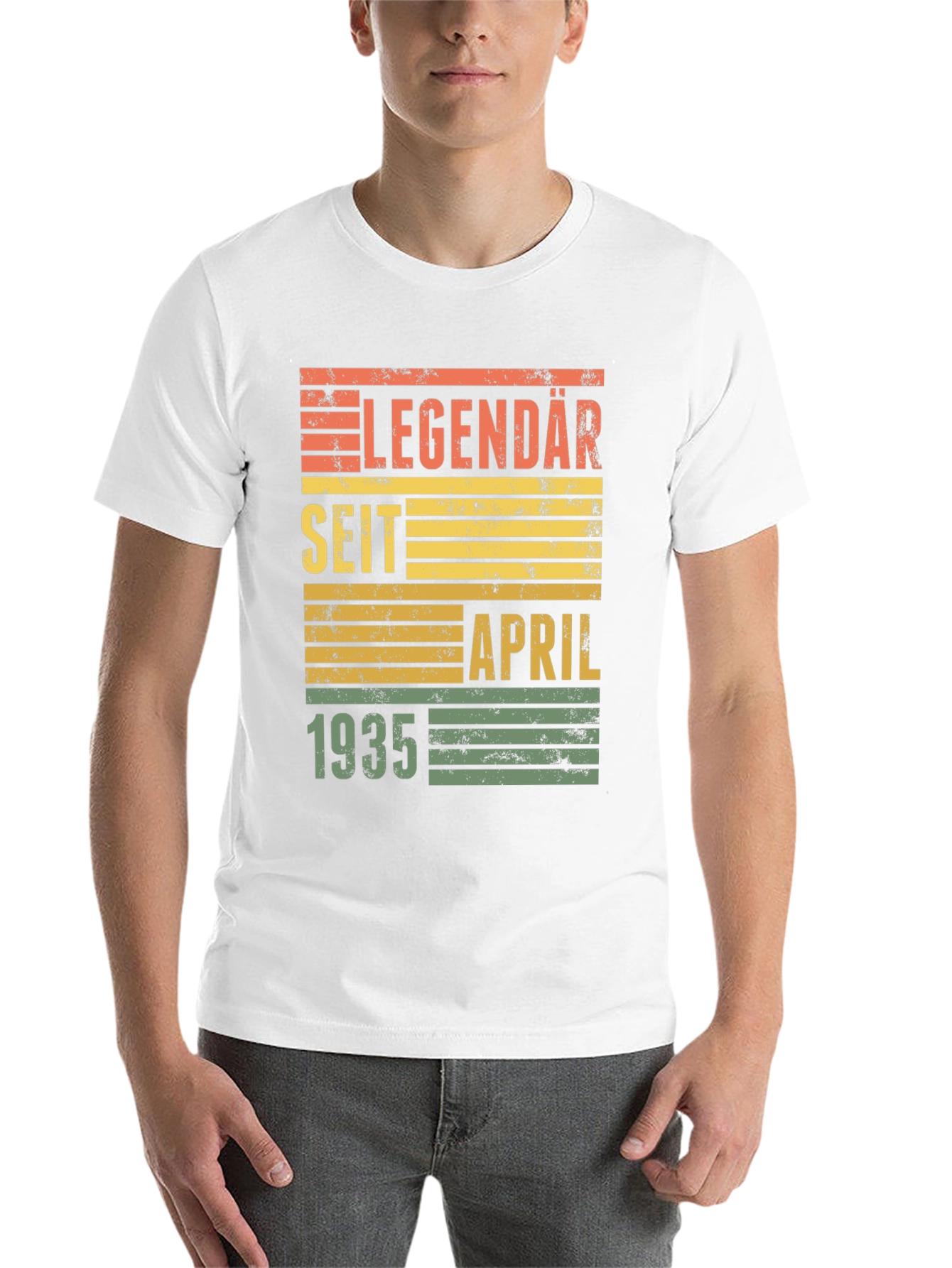 Black Legendary Since April 1935 T-Shirt view 14