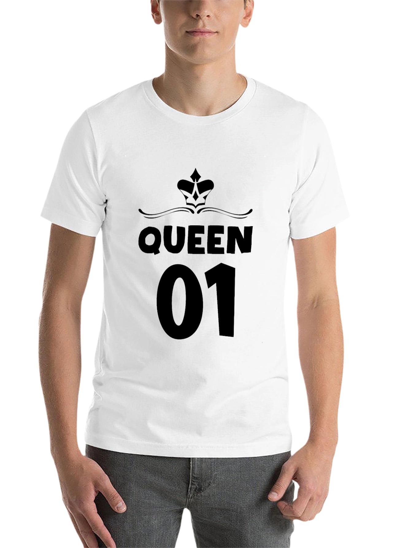 Black Queen 01 Graphic Black T-Shirt view 14