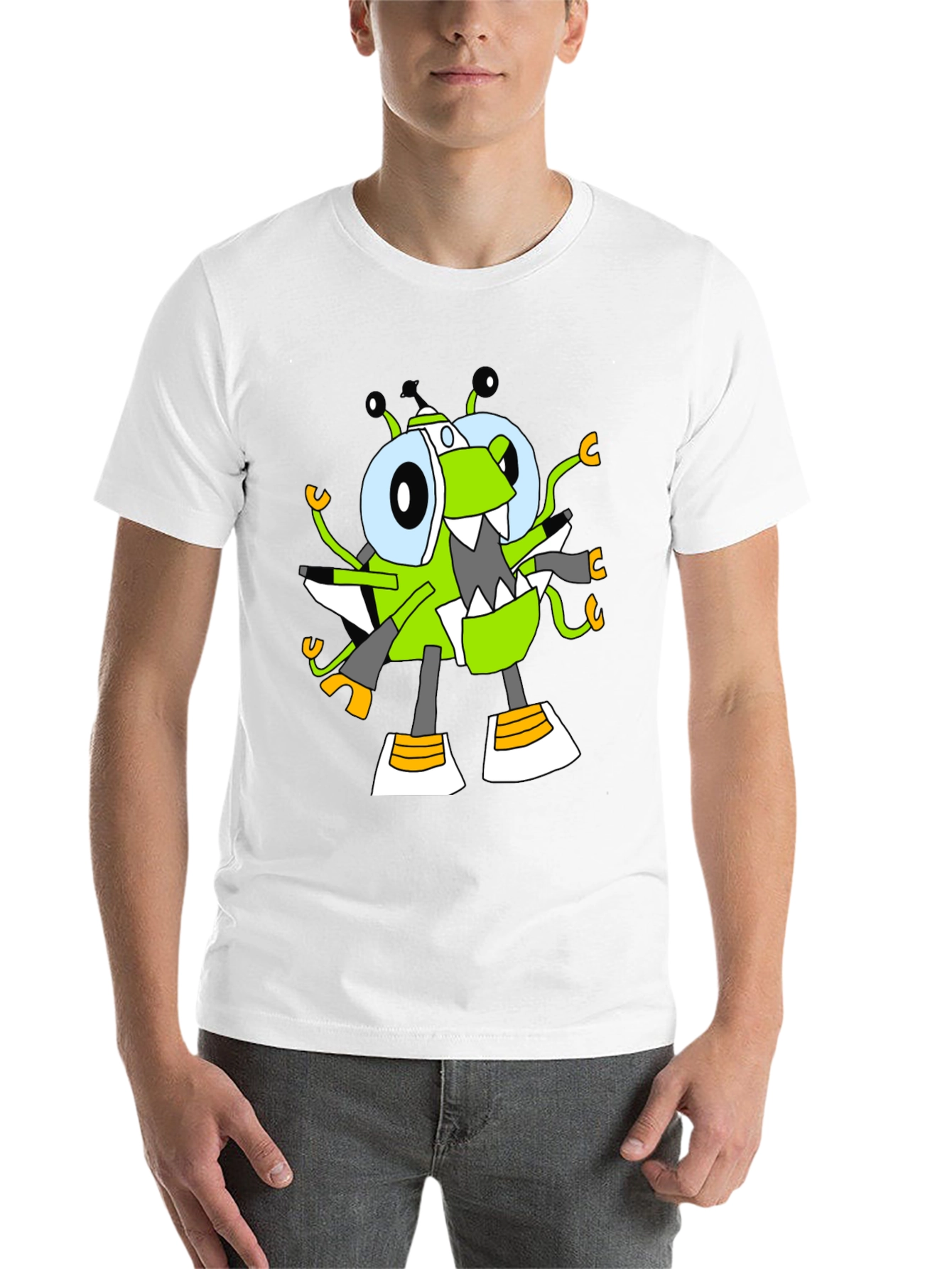Black Cartoon Character Graphic Tee view 14