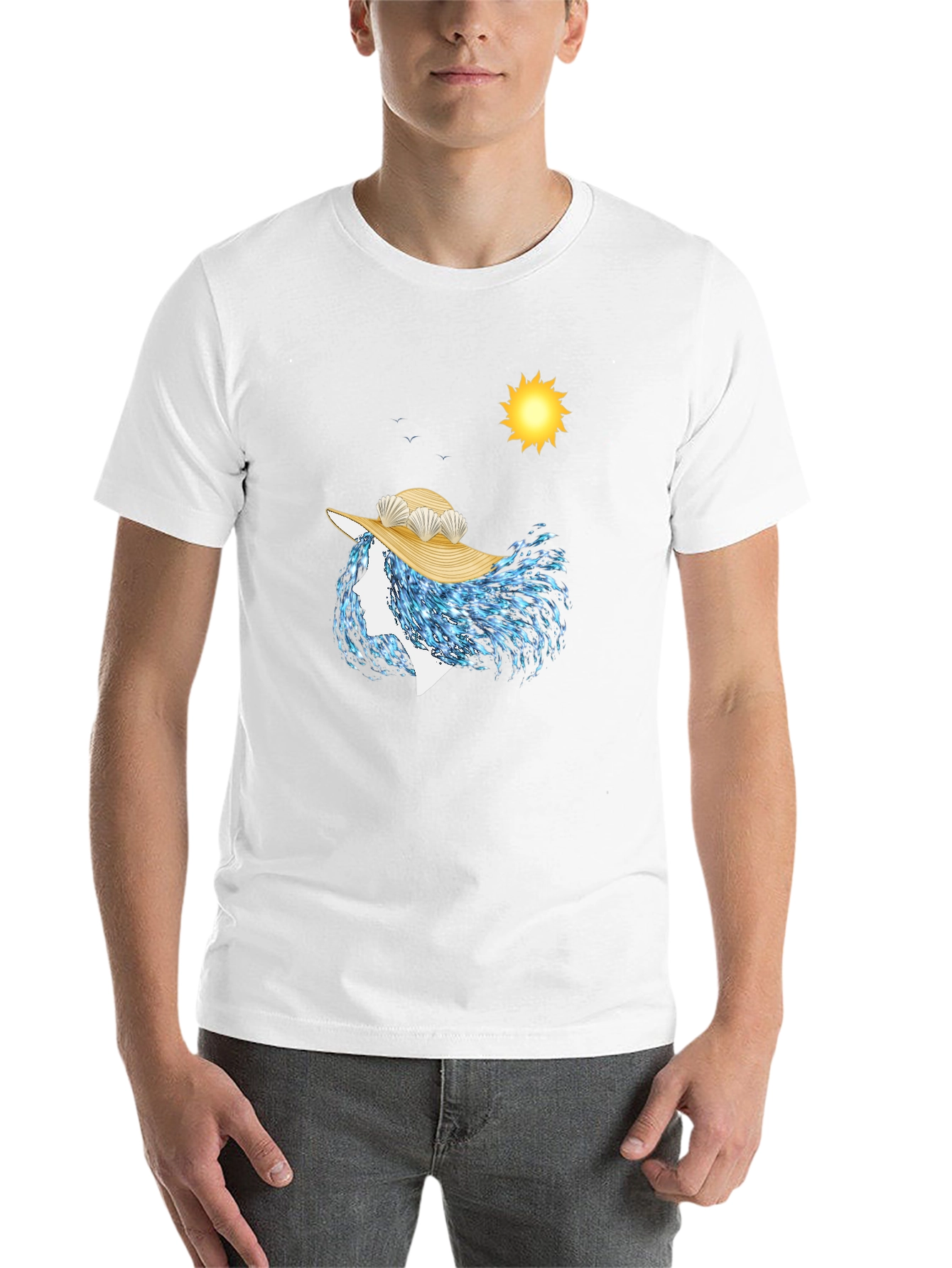 Ocean Wave Woman T-Shirt - Unique Artistic Design - 14