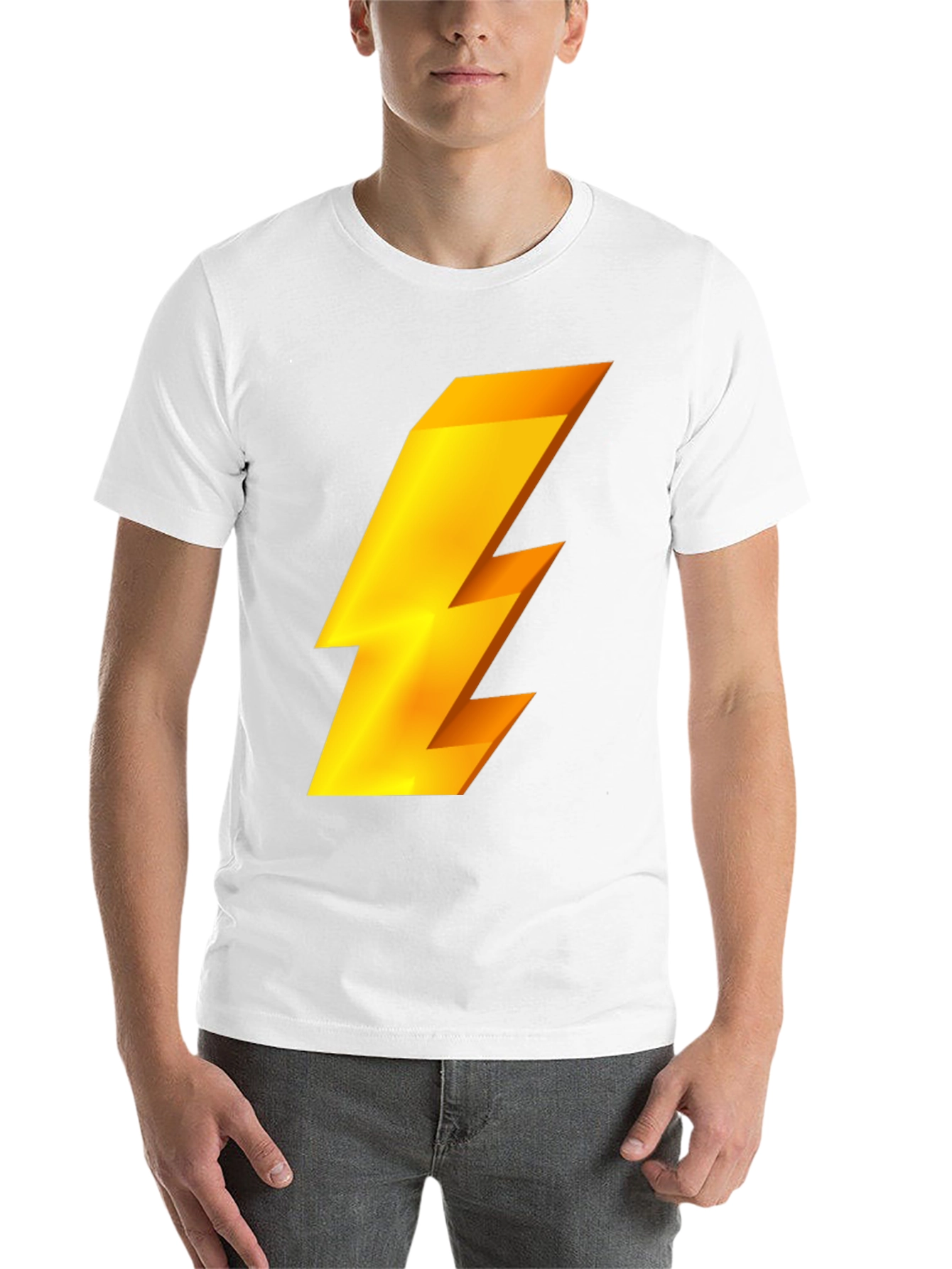 Black Lightning Bolt Graphic Tee - Black view 14