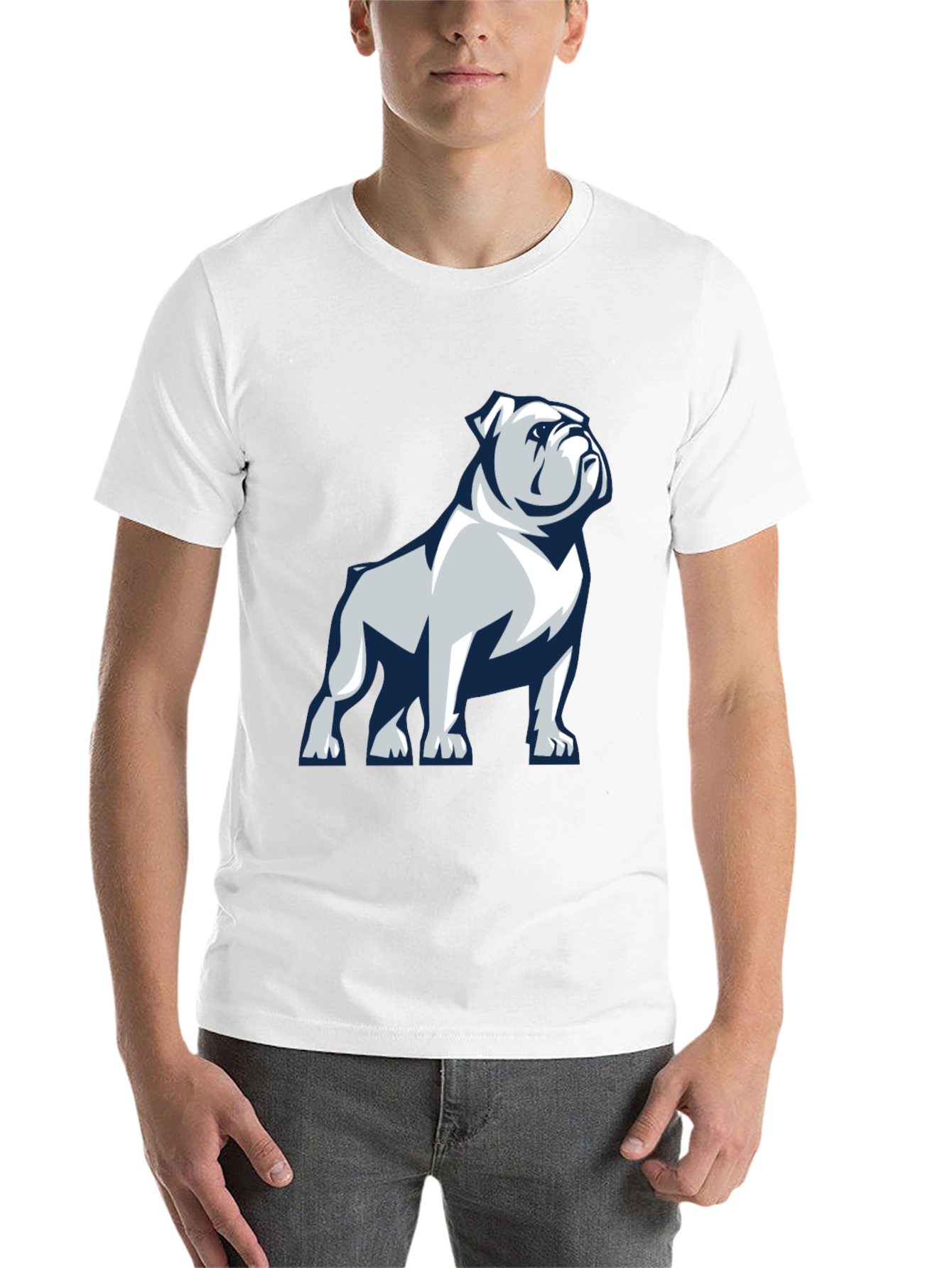 Black Bulldog Graphic Print T-Shirt view 14