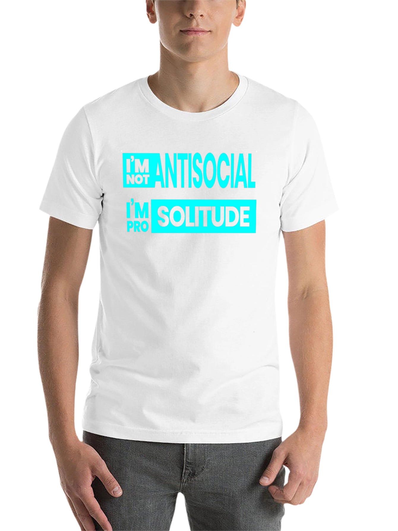 Black Antisocial Solitude Graphic T-Shirt view 14