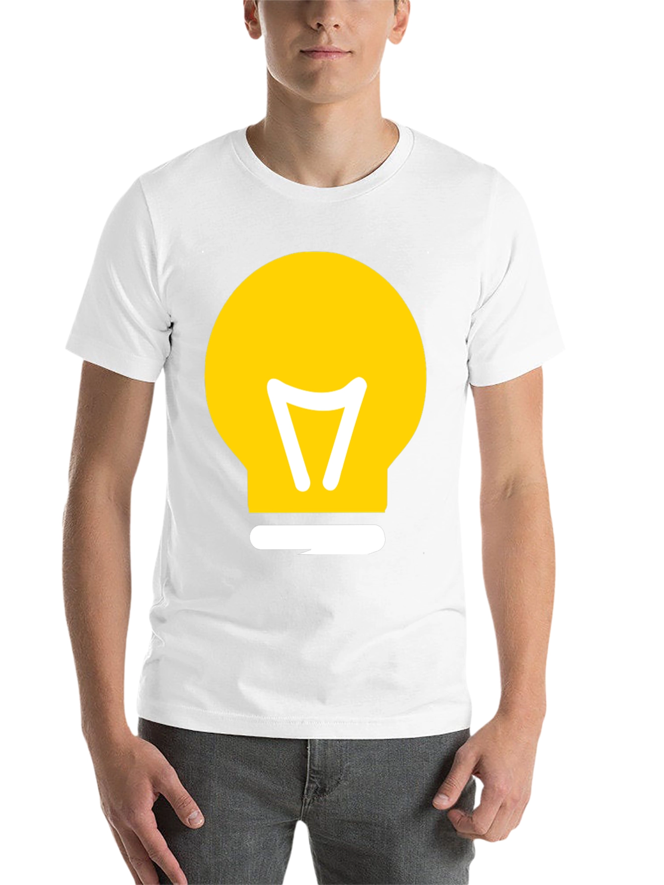 Black Idea Bulb Graphic T-Shirt - Black Cotton Tee view 14