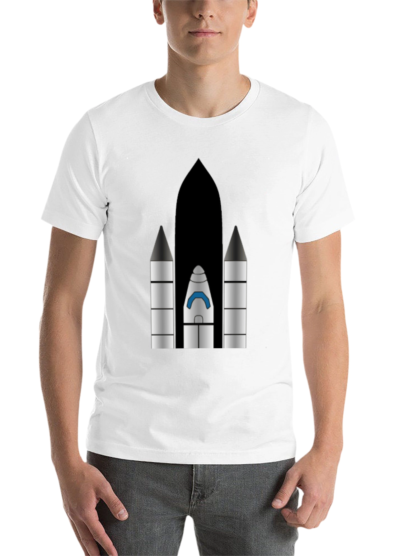 Rocket Graphic T-Shirt - Space Launch Apparel - 14