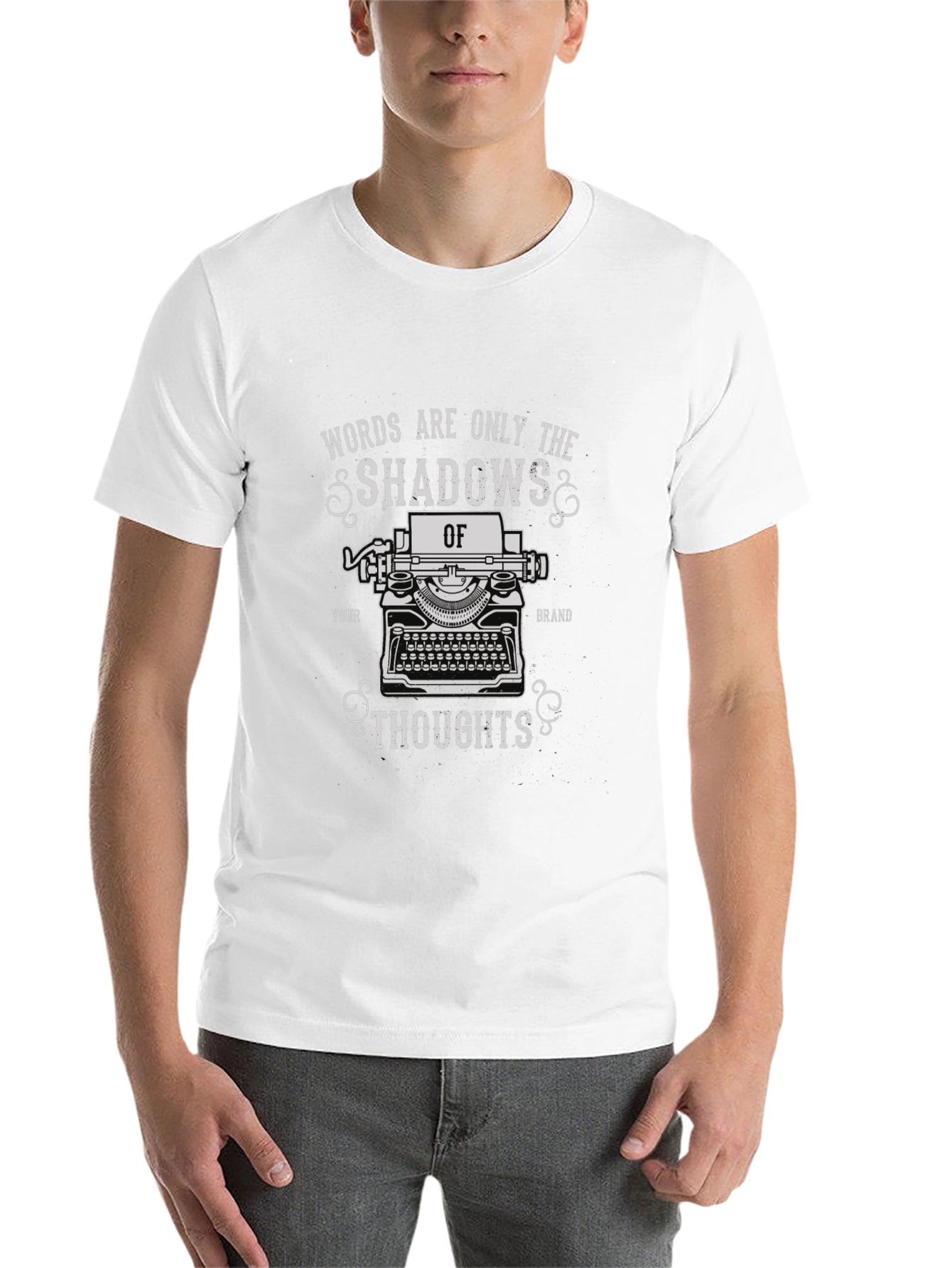 Black Shadows of Thoughts T-Shirt - Writer Inspiration view 14