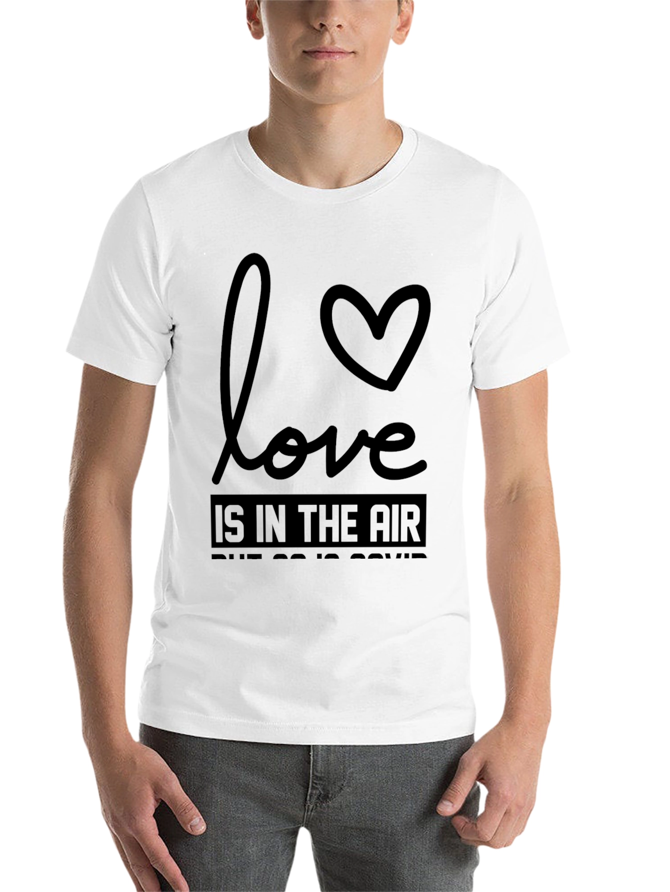 Black Love is in the Air - Funny Graphic Tee view 14