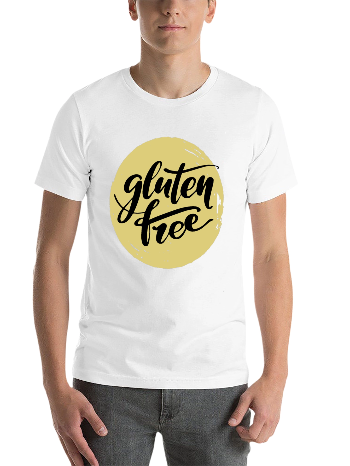 Black Gluten Free Graphic Tee - Trendy Unisex T-Shirt view 14