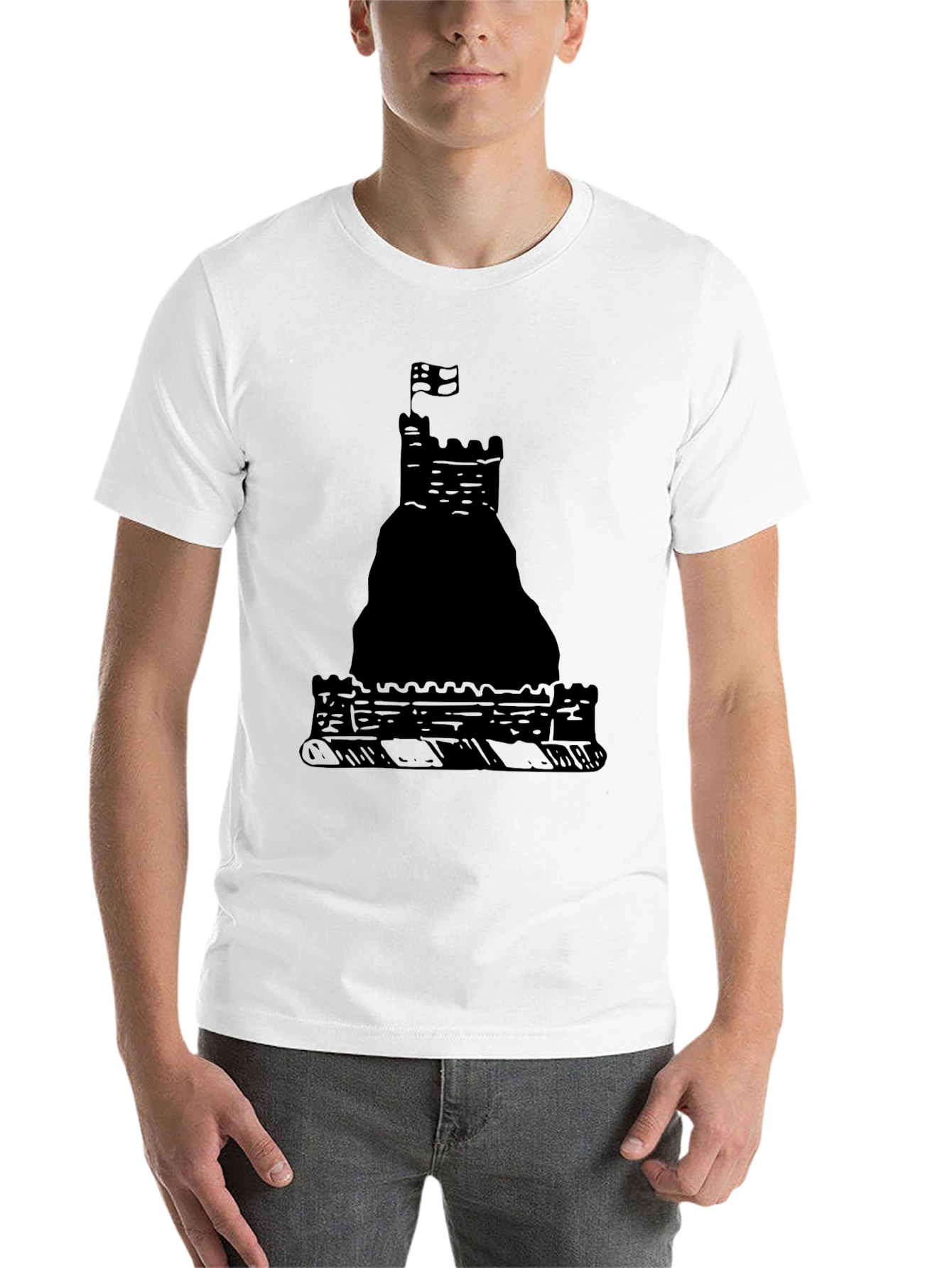 Black Black Castle Graphic Tee view 14
