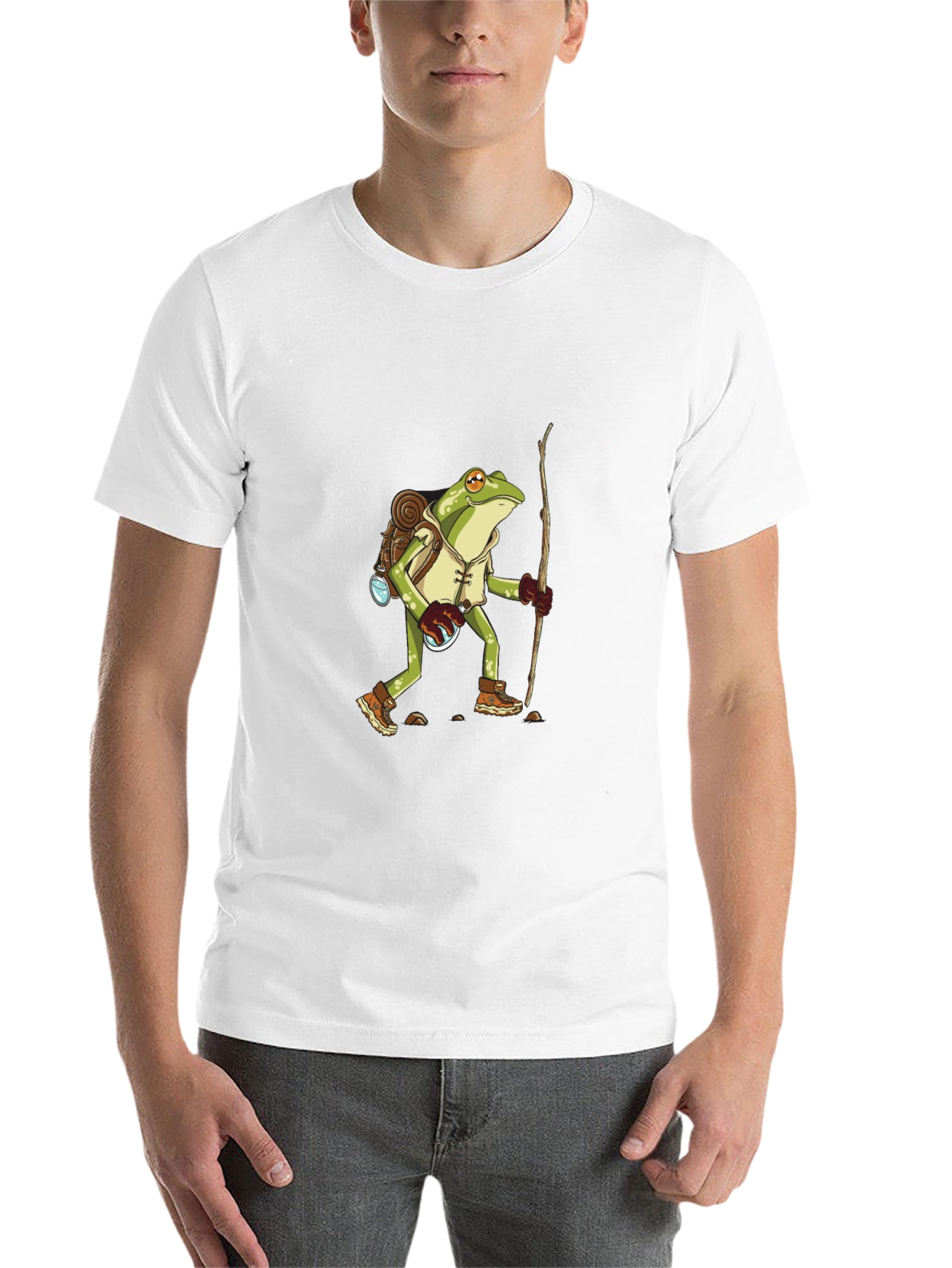 Black Frog Hiker T-Shirt - Nature Adventure Tee view 14