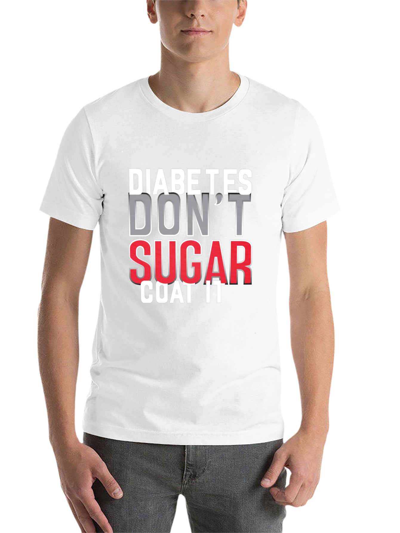 Black Diabetes Don't Sugar Coat It T-Shirt view 14