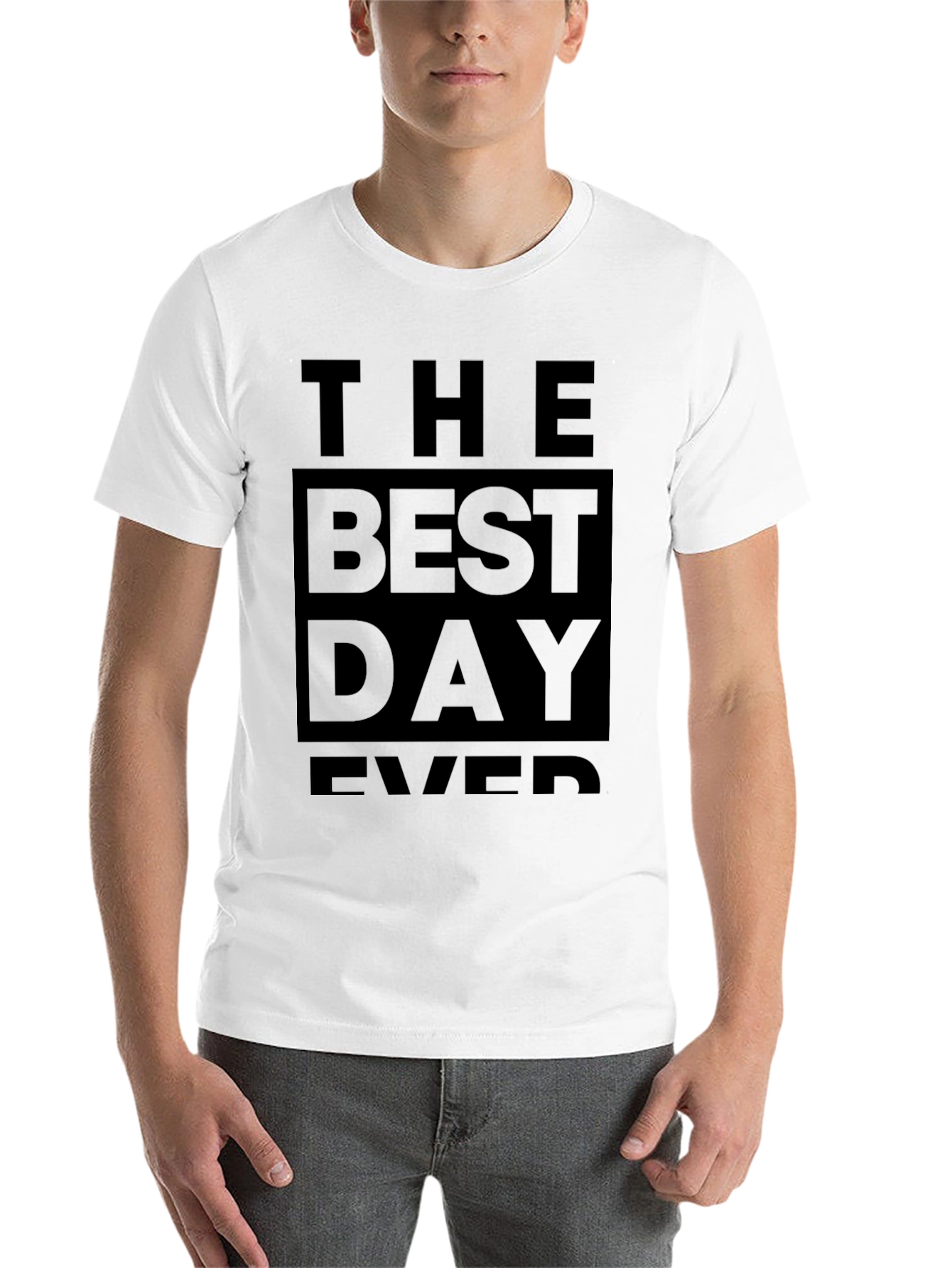Black The Best Day Ever Graphic T-Shirt view 14