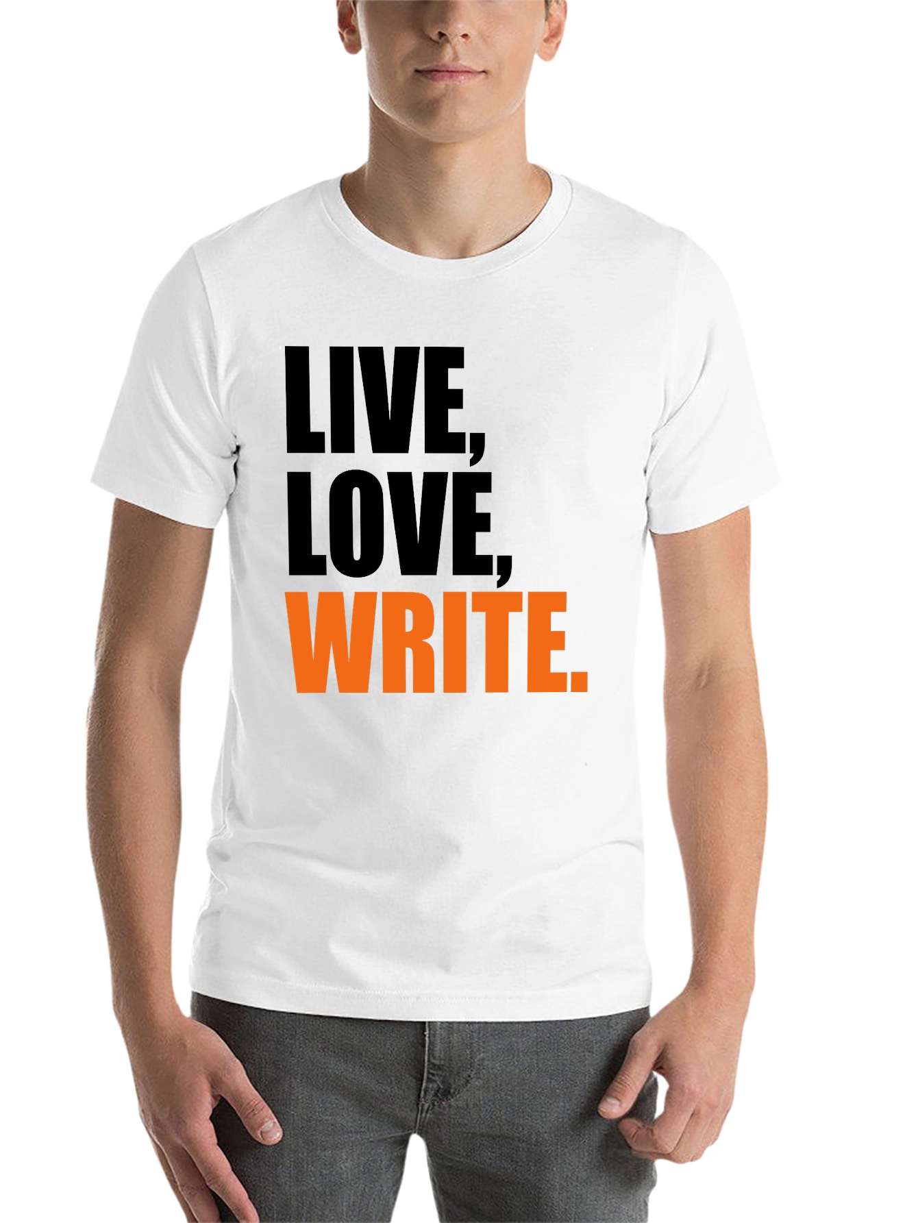 Black Live, Love, Write Graphic Tee view 14