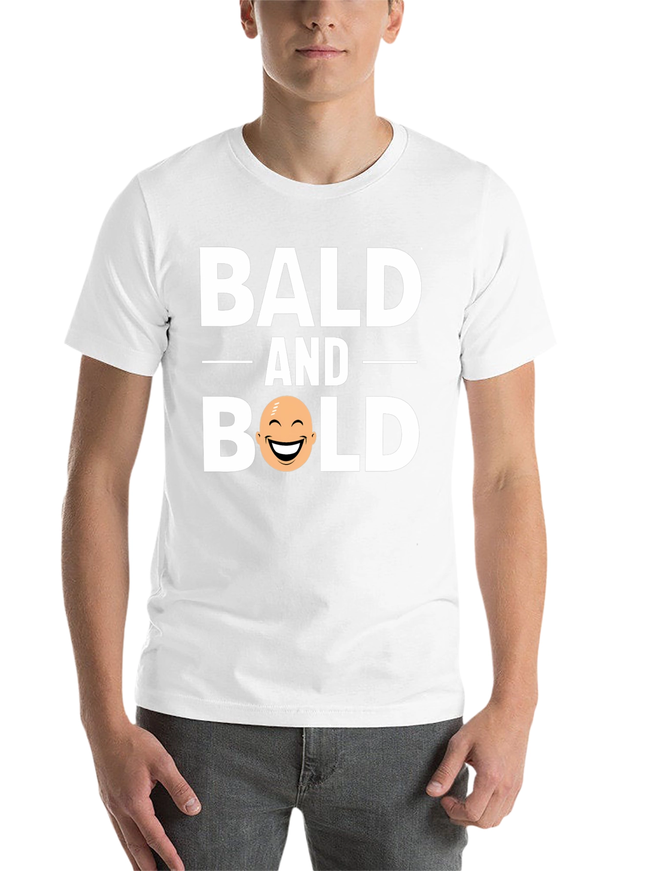 Black Bald and Bold Graphic T-Shirt view 14