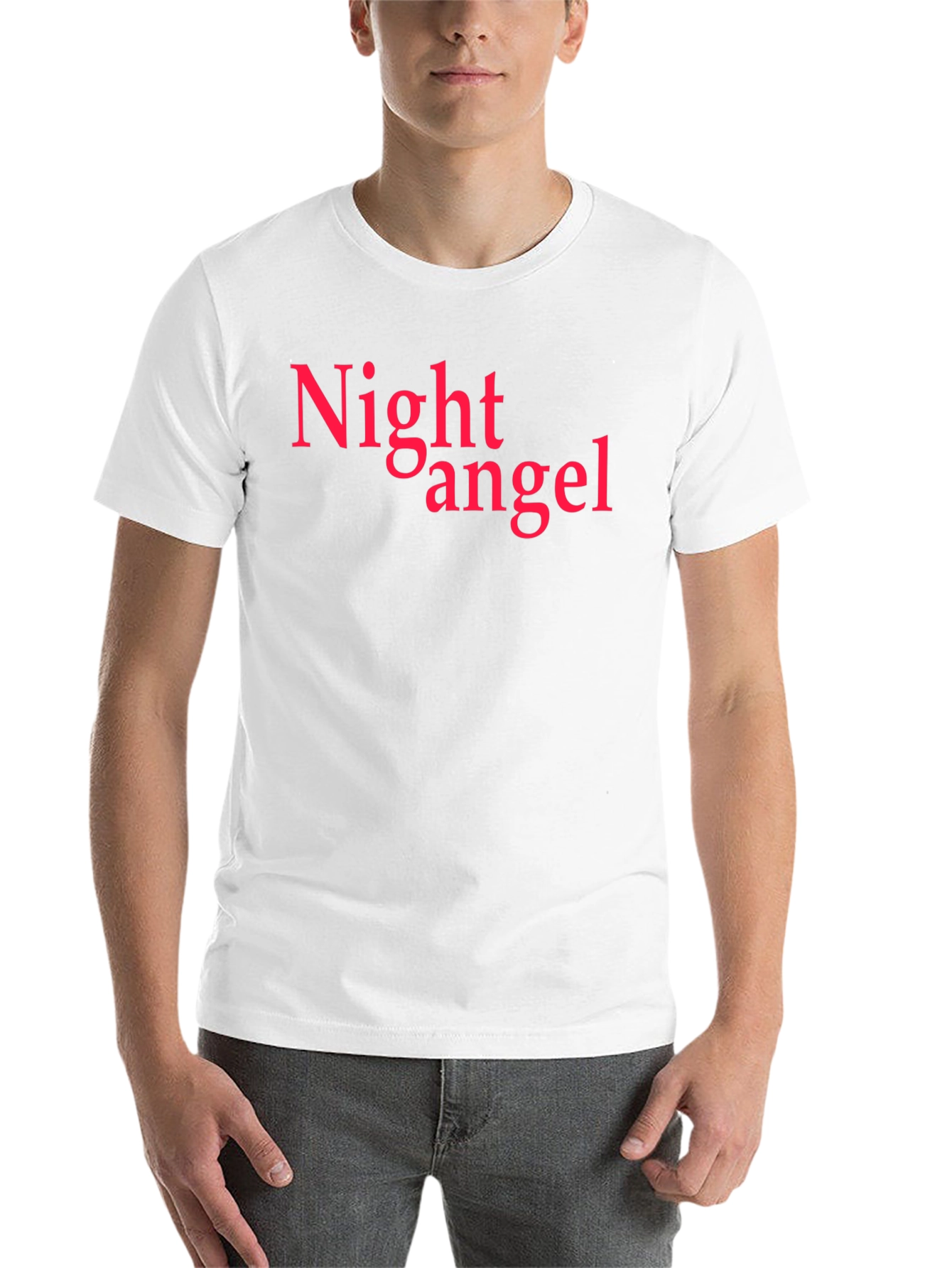 Black Night Angel Graphic Tee - Black Cotton T-Shirt view 14