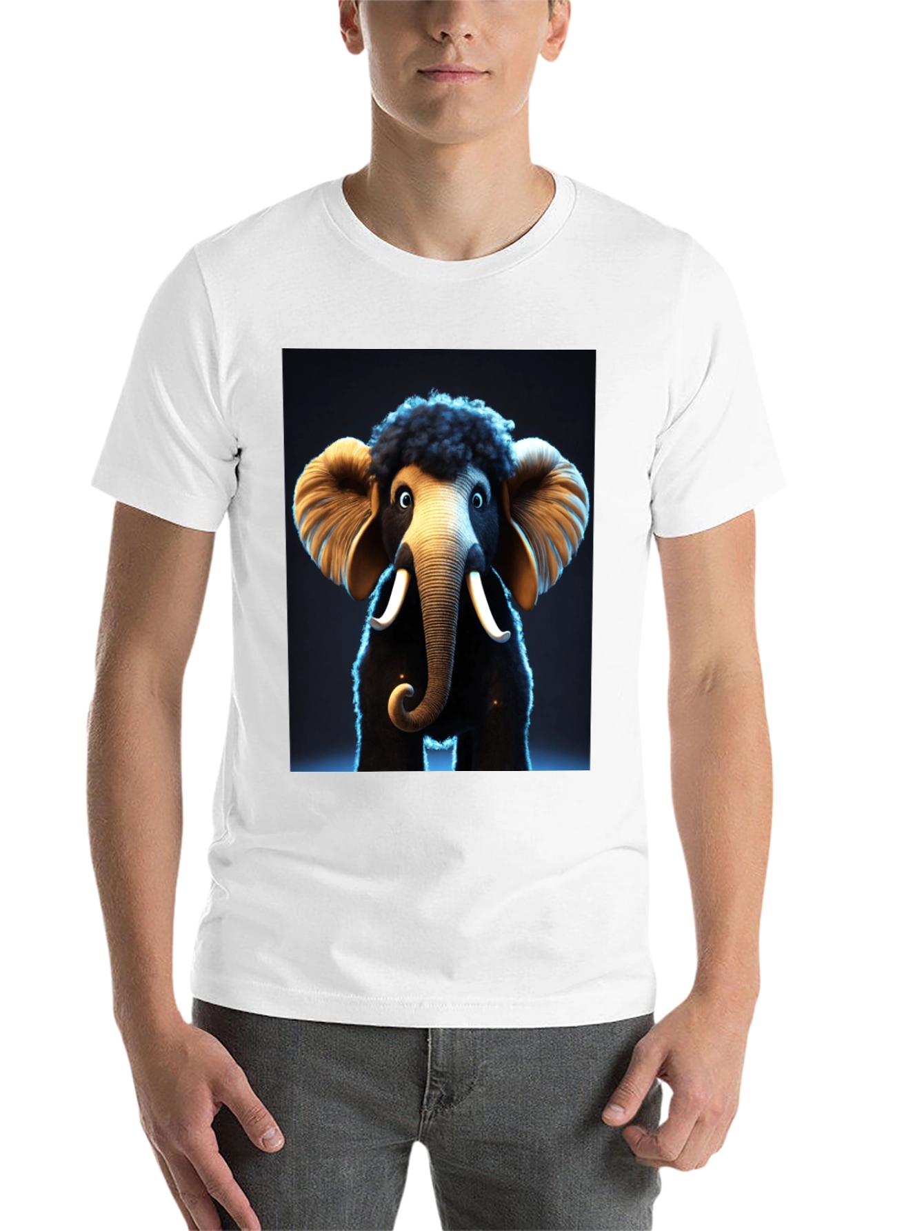 Black Mammoth Graphic Tee - Unique Design, Soft Fabric view 14