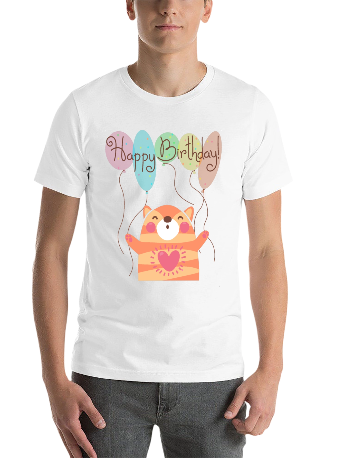 Black Birthday Cat T-Shirt - Cute & Fun Design view 14