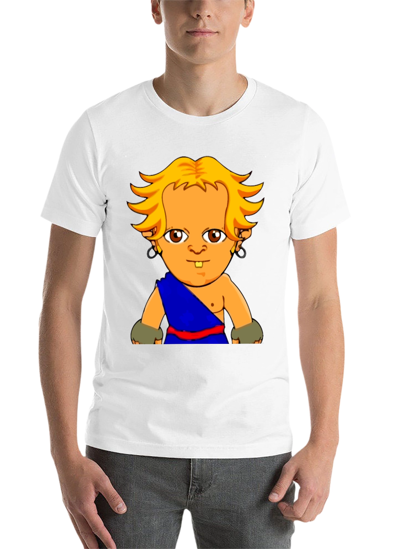 Black Cartoon Character Graphic Black T-Shirt view 14