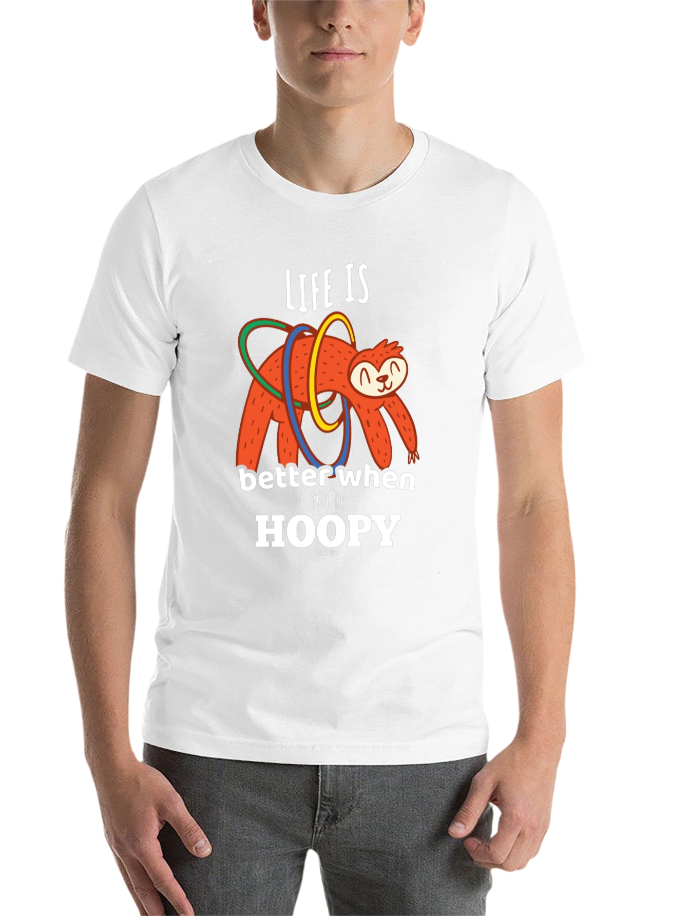 Black Life is Better When You're Hoopy Sloth T-Shirt view 14