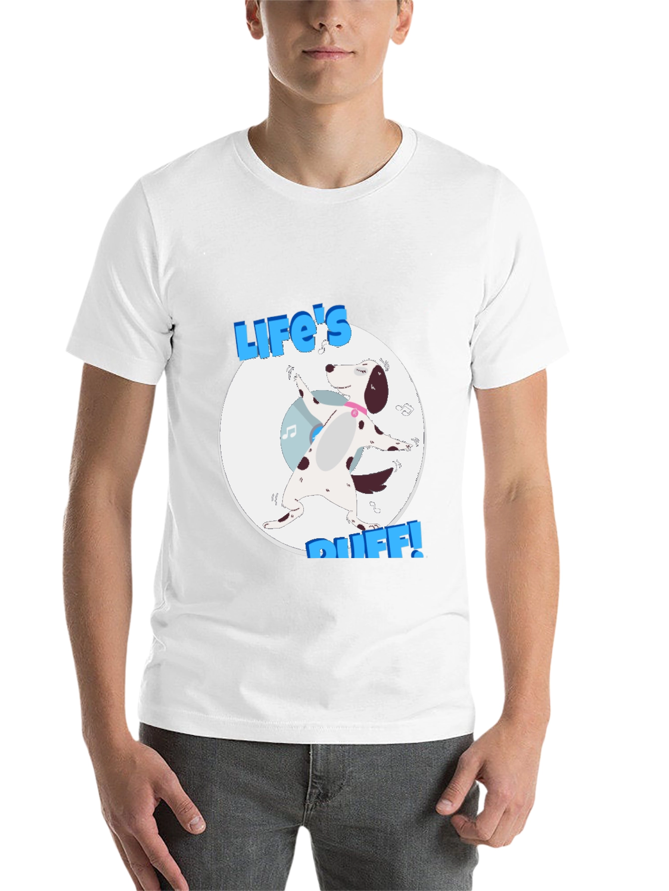 Black Life's Ruff T-Shirt - Dalmatian Dog Graphic Tee view 14