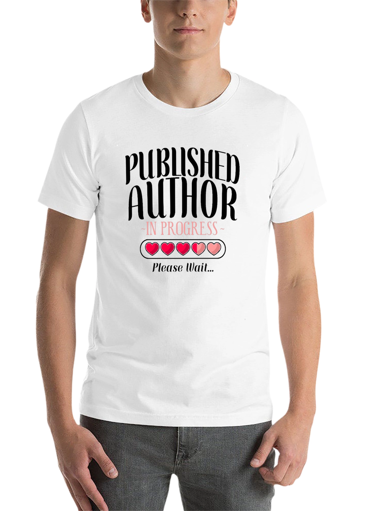 Black Published Author In Progress T-Shirt view 14