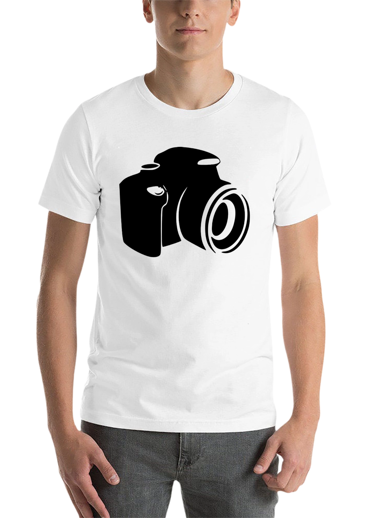 Black Camera Graphic T-Shirt - Black Cotton Tee for Photo Lovers view 14